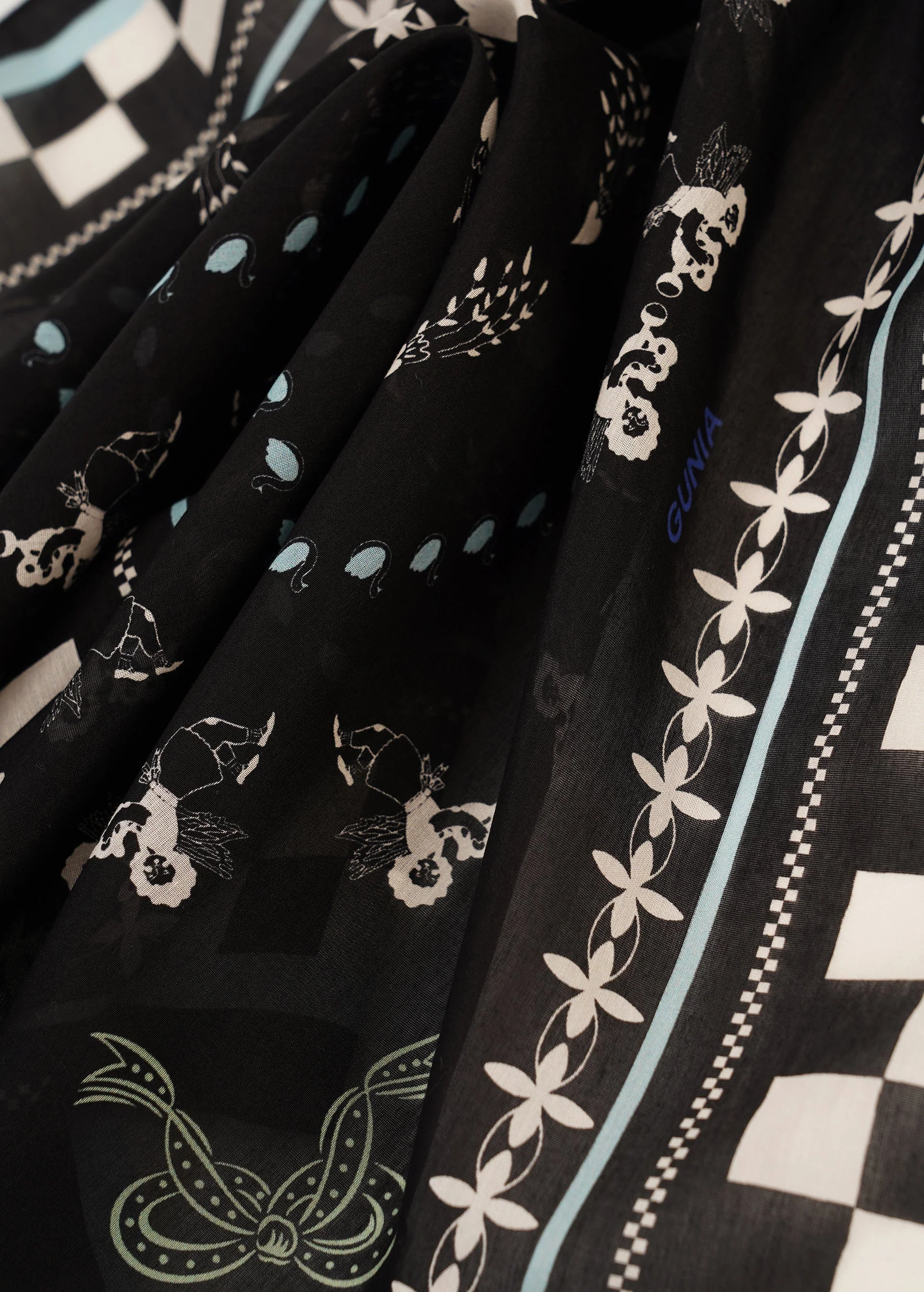 Angels Batiste Headscarf in Black - Image 2