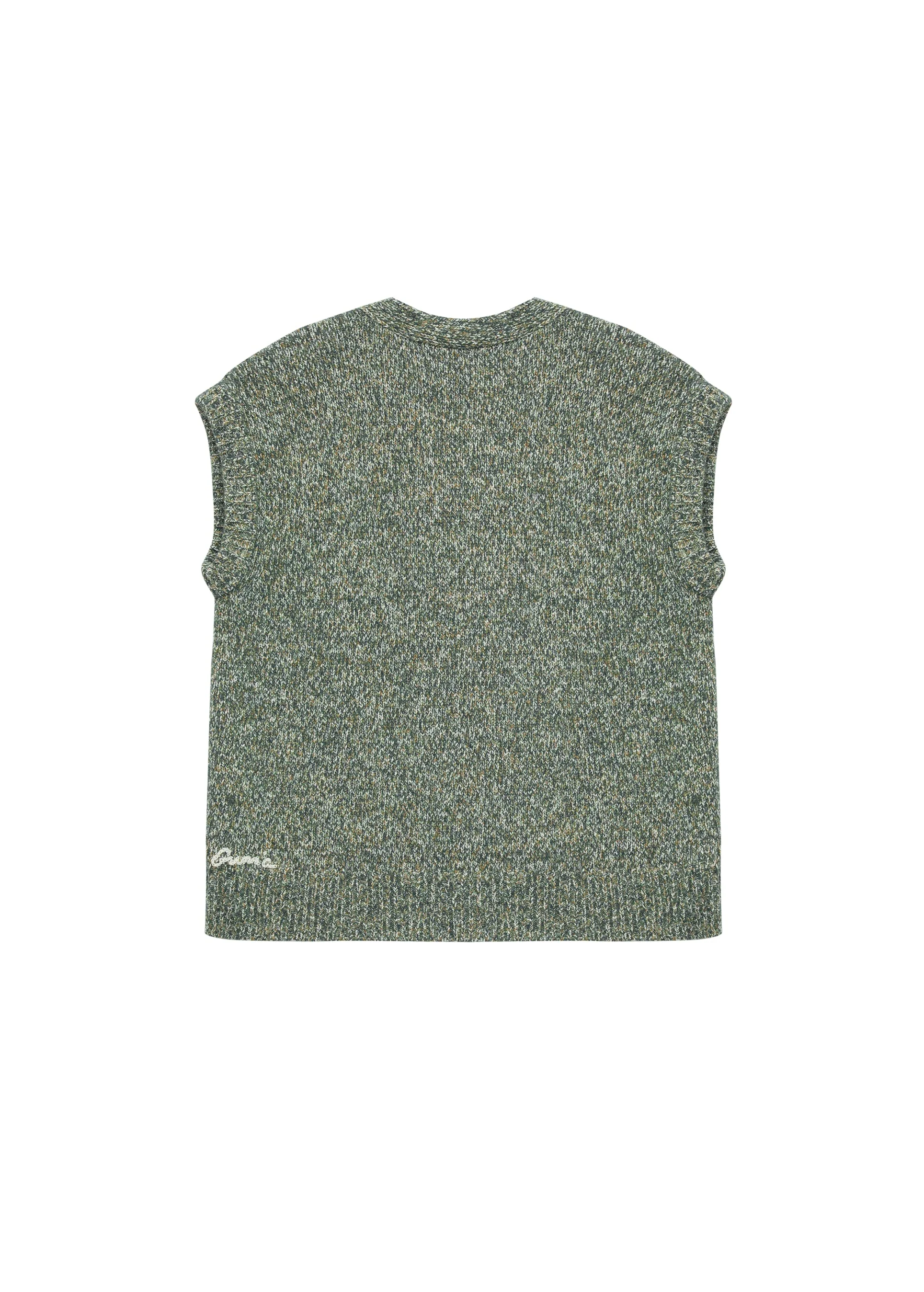 Mélange Button Up Vest - Image 3