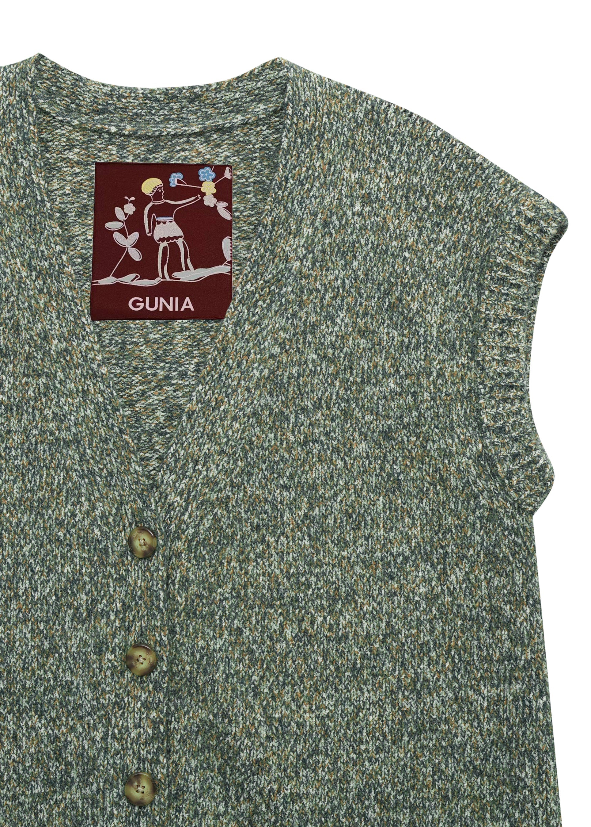 Mélange Button Up Vest - Image 4