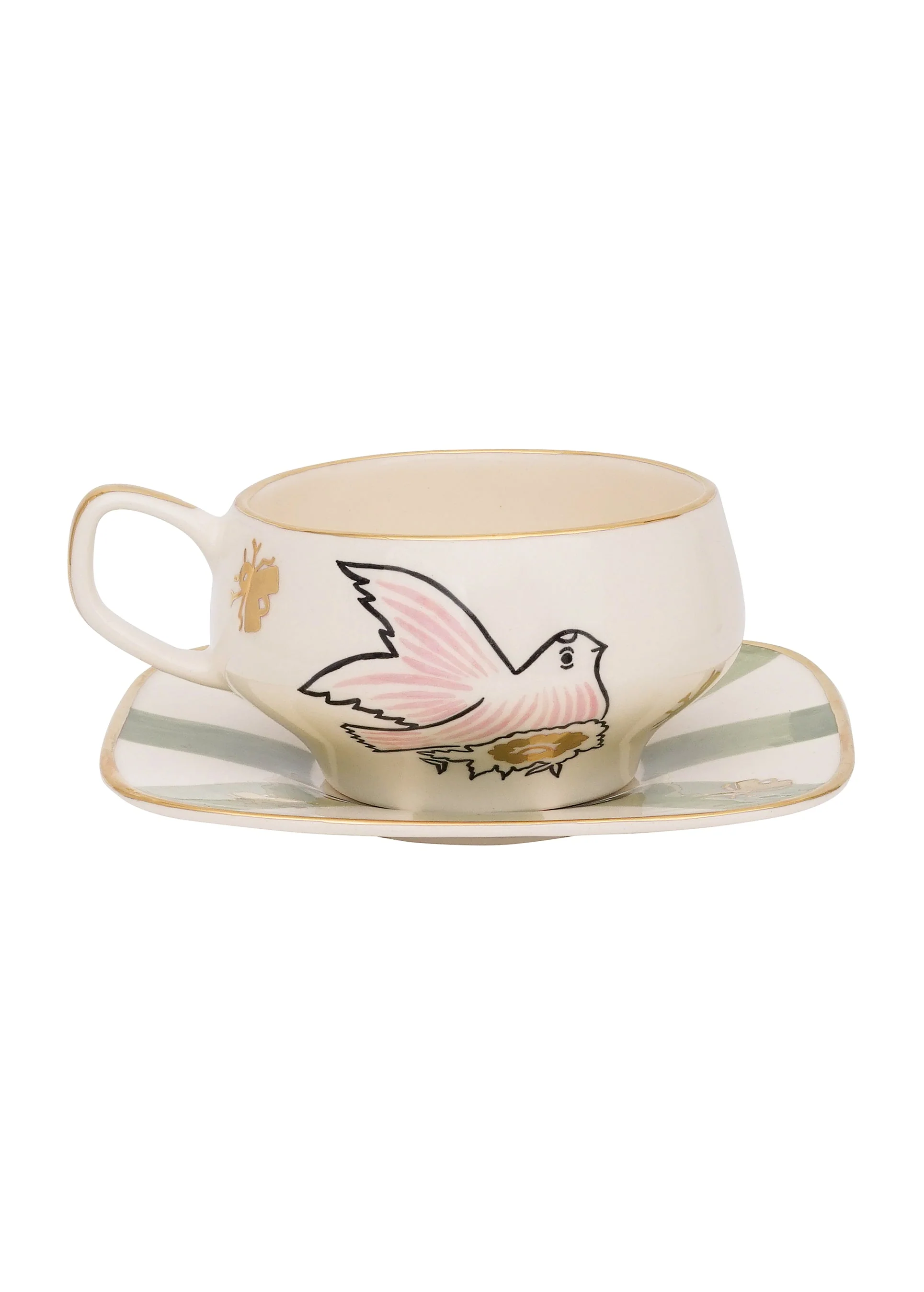 Birdsong Tea Cup and Saucer Set - Image 4