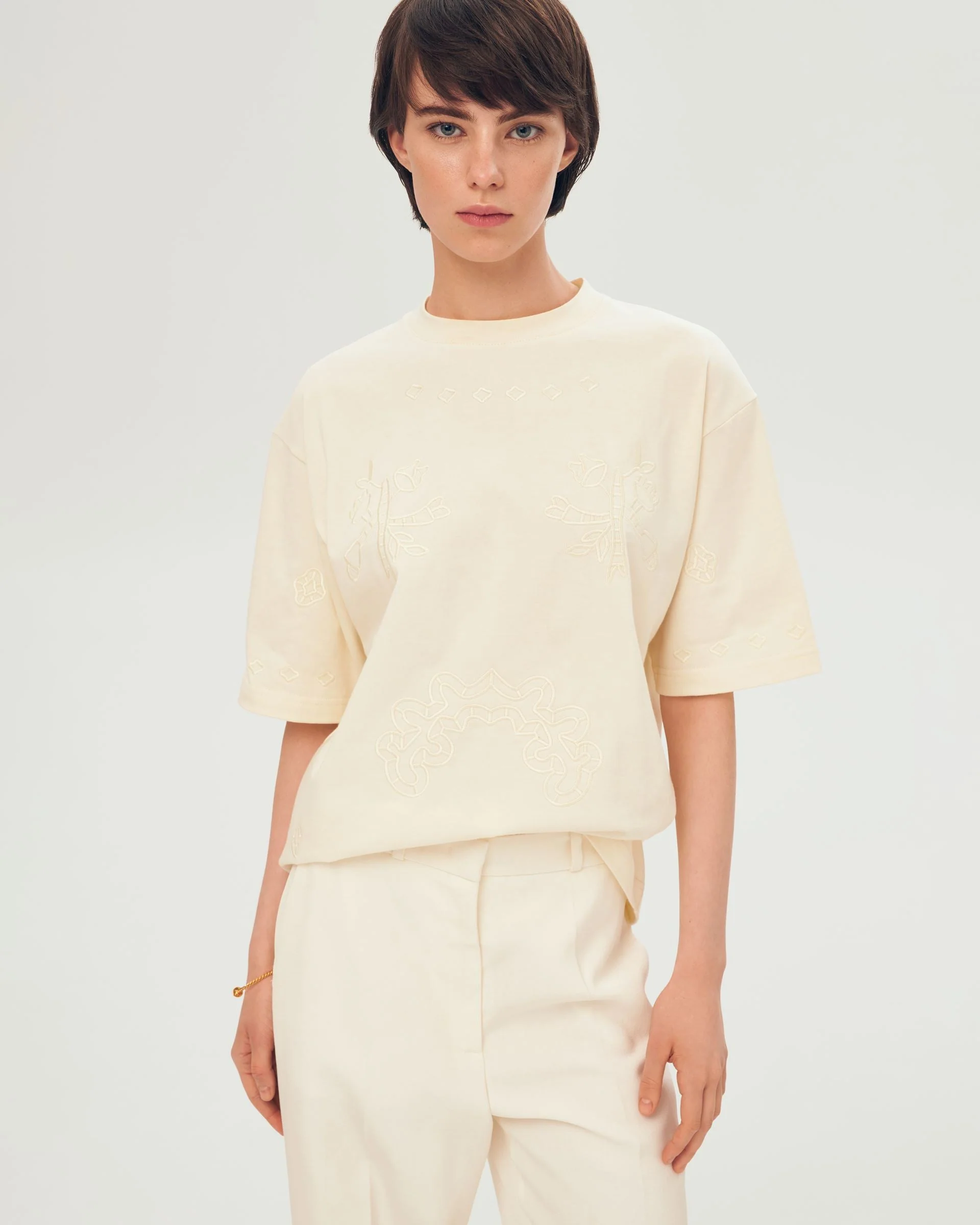 MALVA milk еmbroidered t-shirt - Image 3