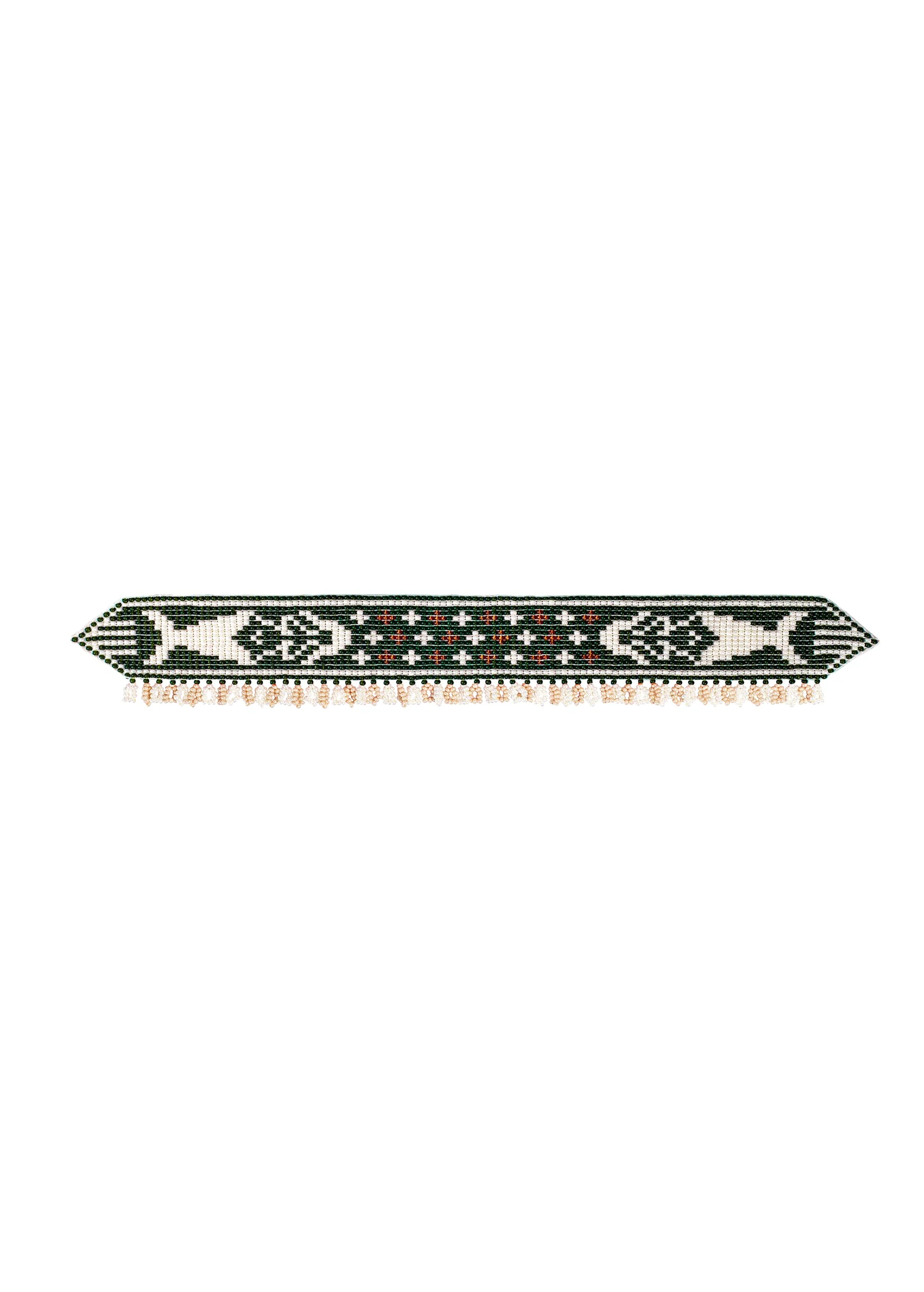 Mermaid Beaded Herdan in Green - Image 3