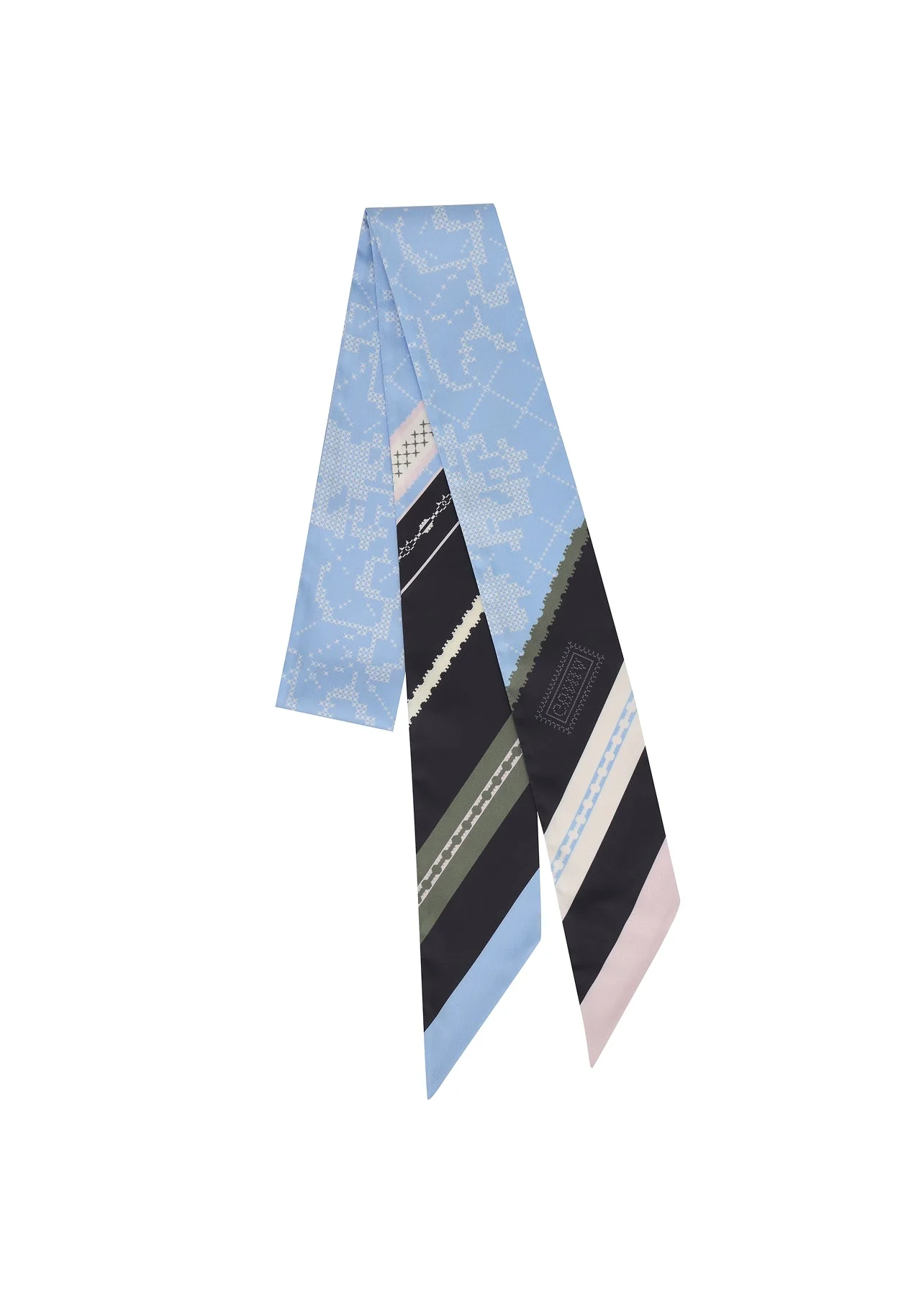 Flowers Silk Headscarf Long