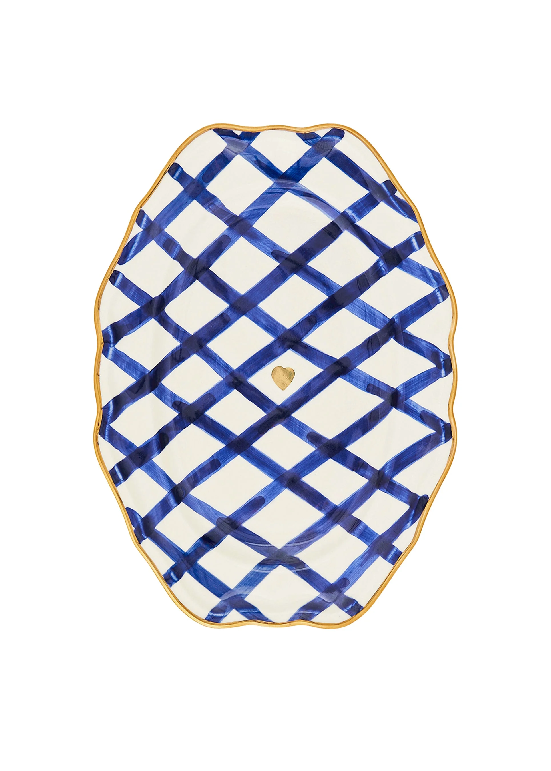 Rabbit Scallop Oval Plate
