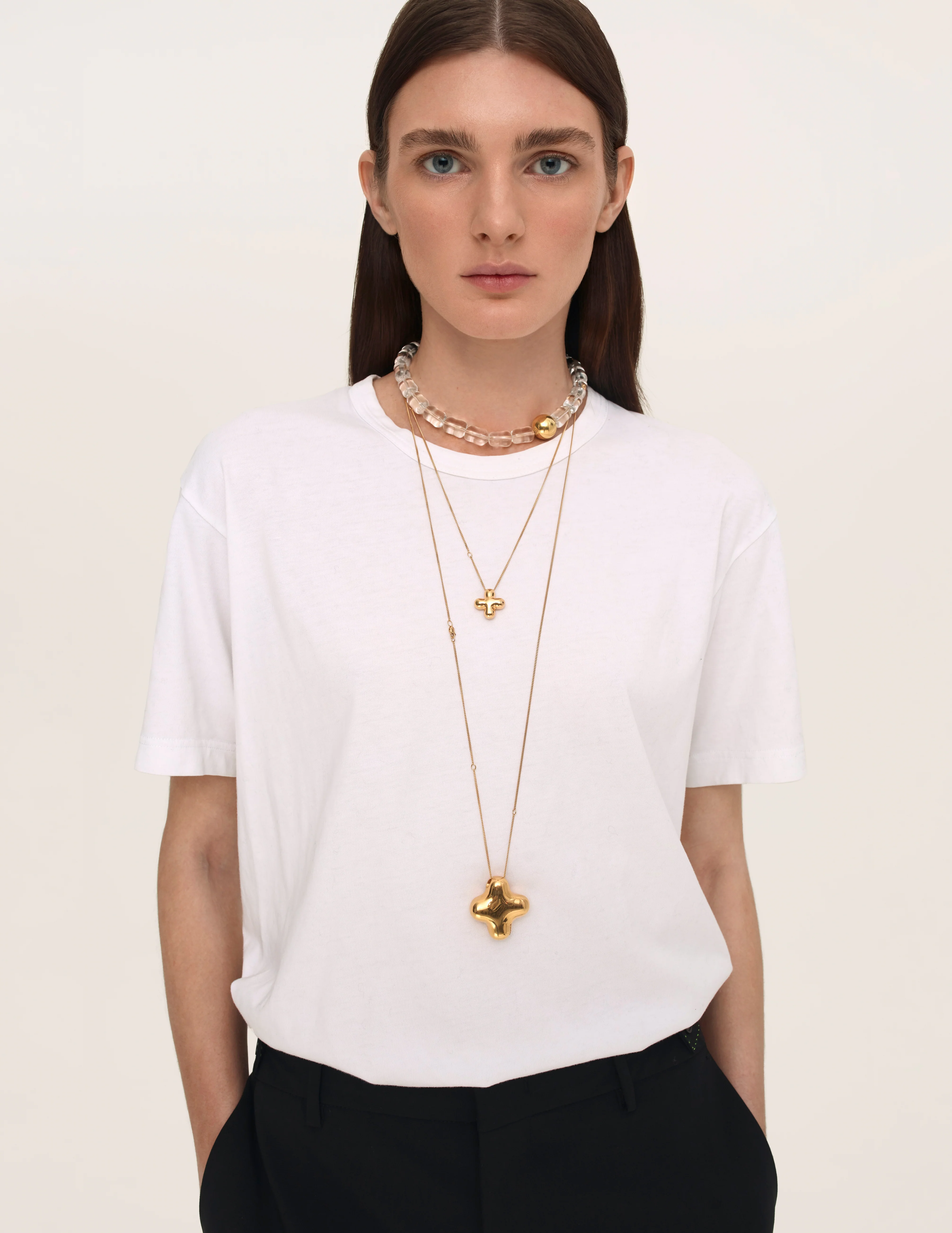 Gold Plated Cross Pendant small - Image 3