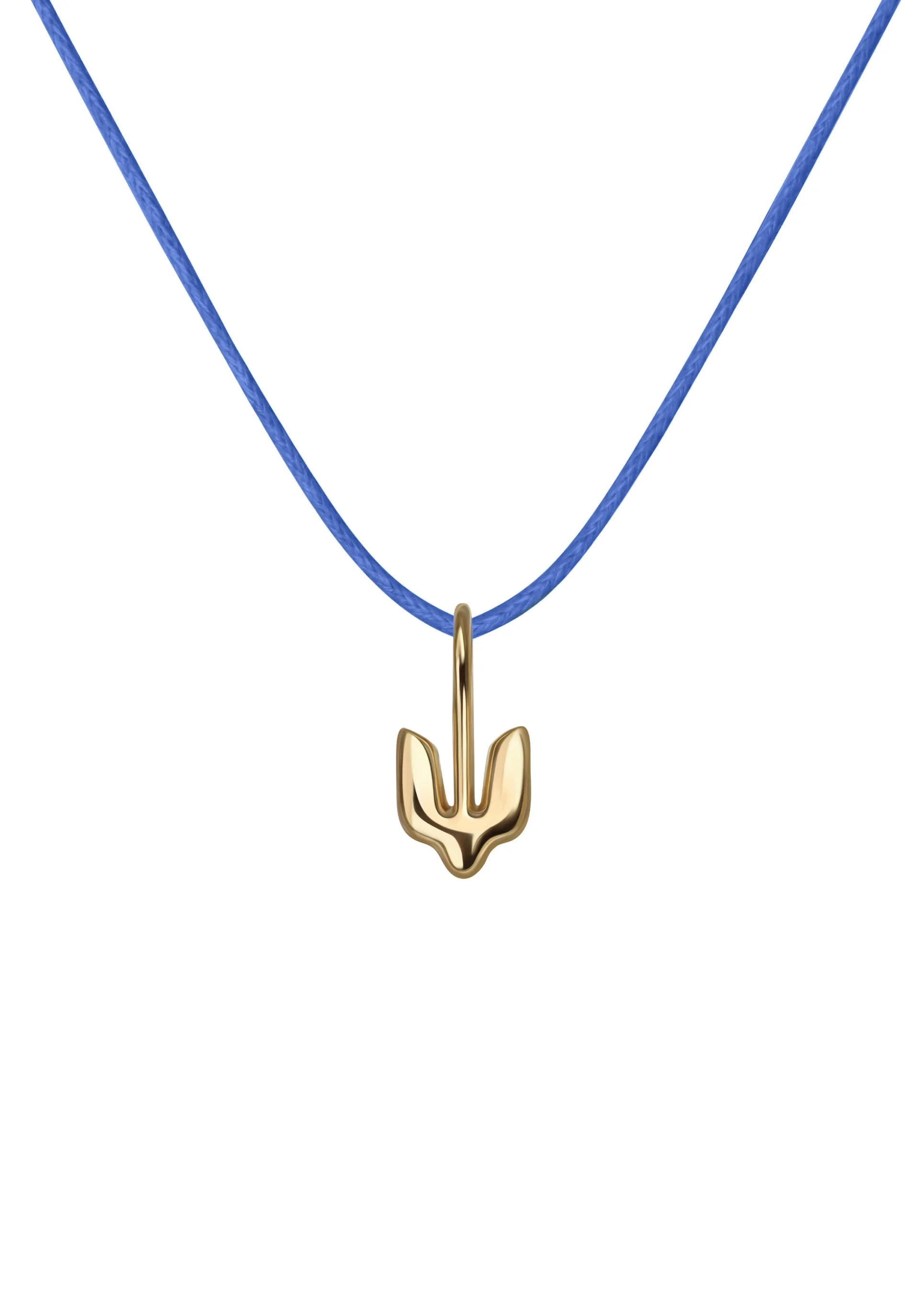 Gold Plated Pendant Trident for children