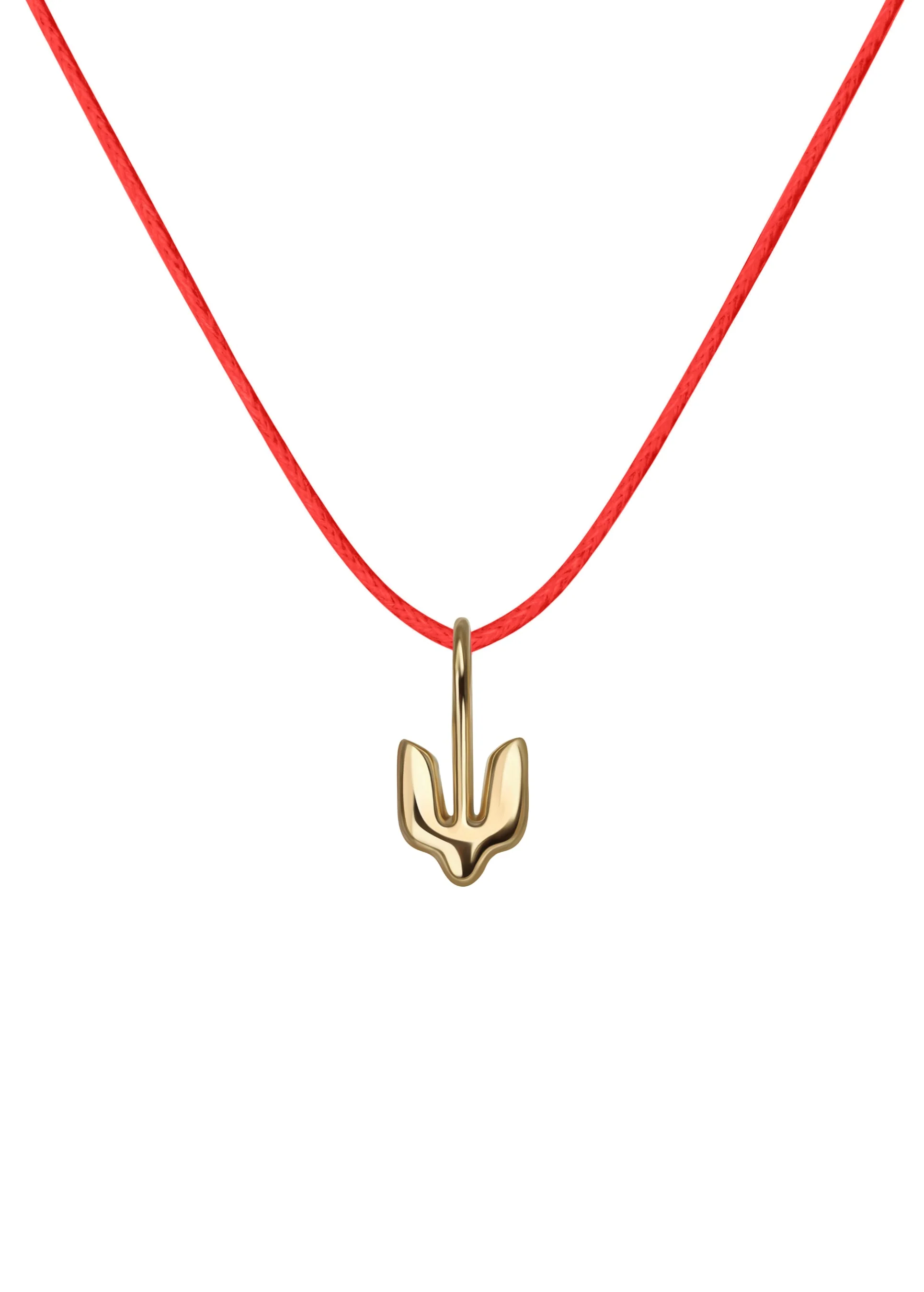 Gold Plated Pendant Trident for children - Image 4