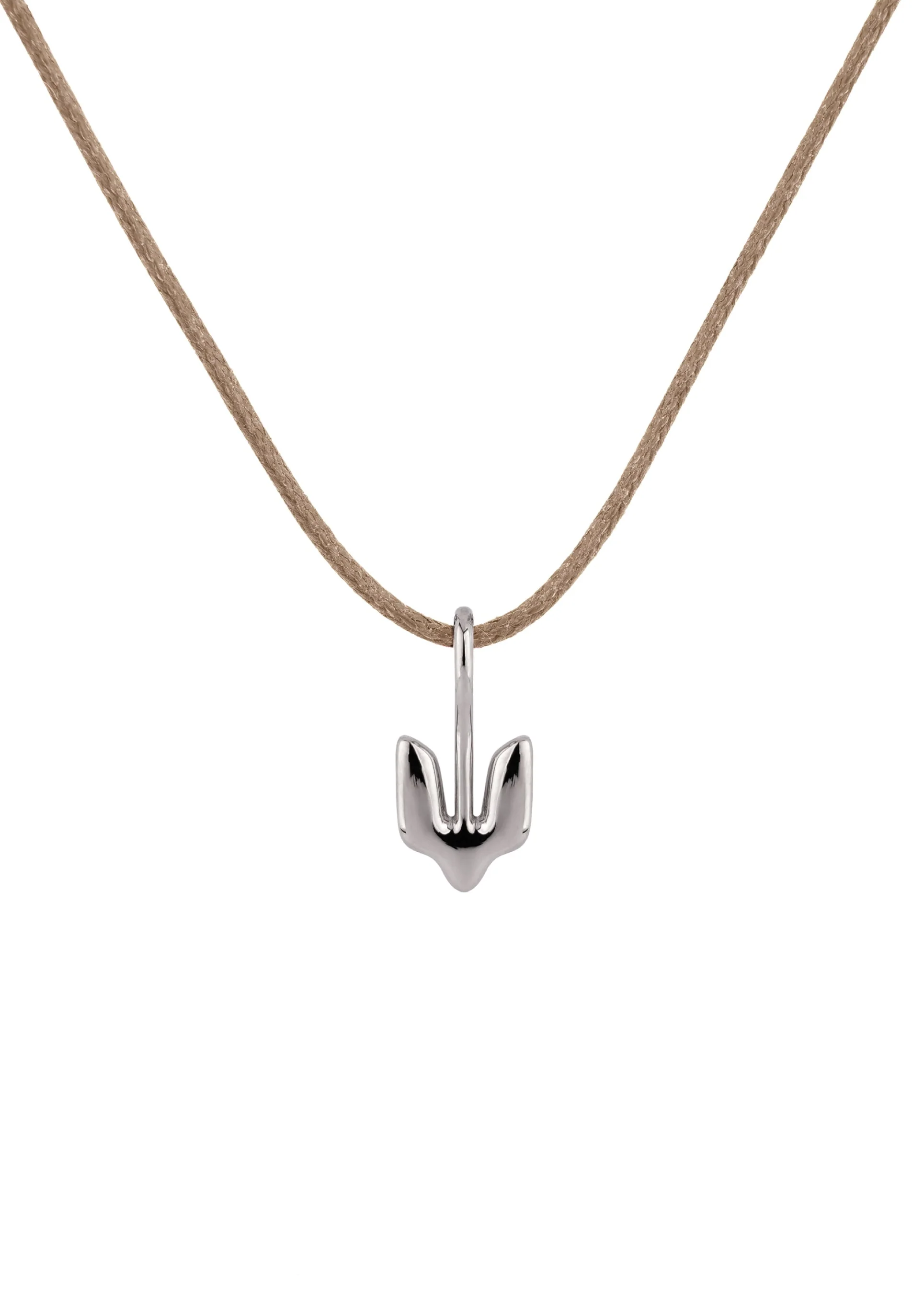 Silver Pendant Trident for children - Image 2