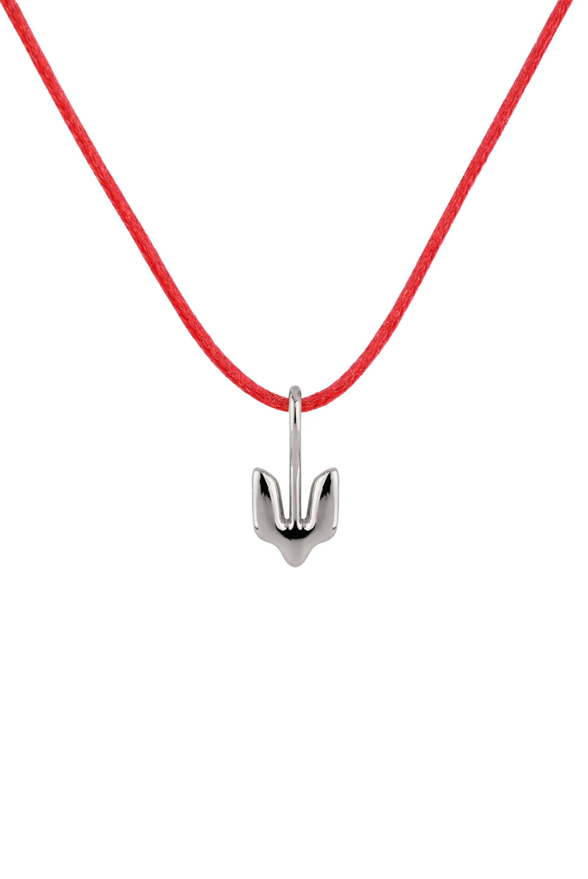 Silver Pendant Trident for children - Image 3