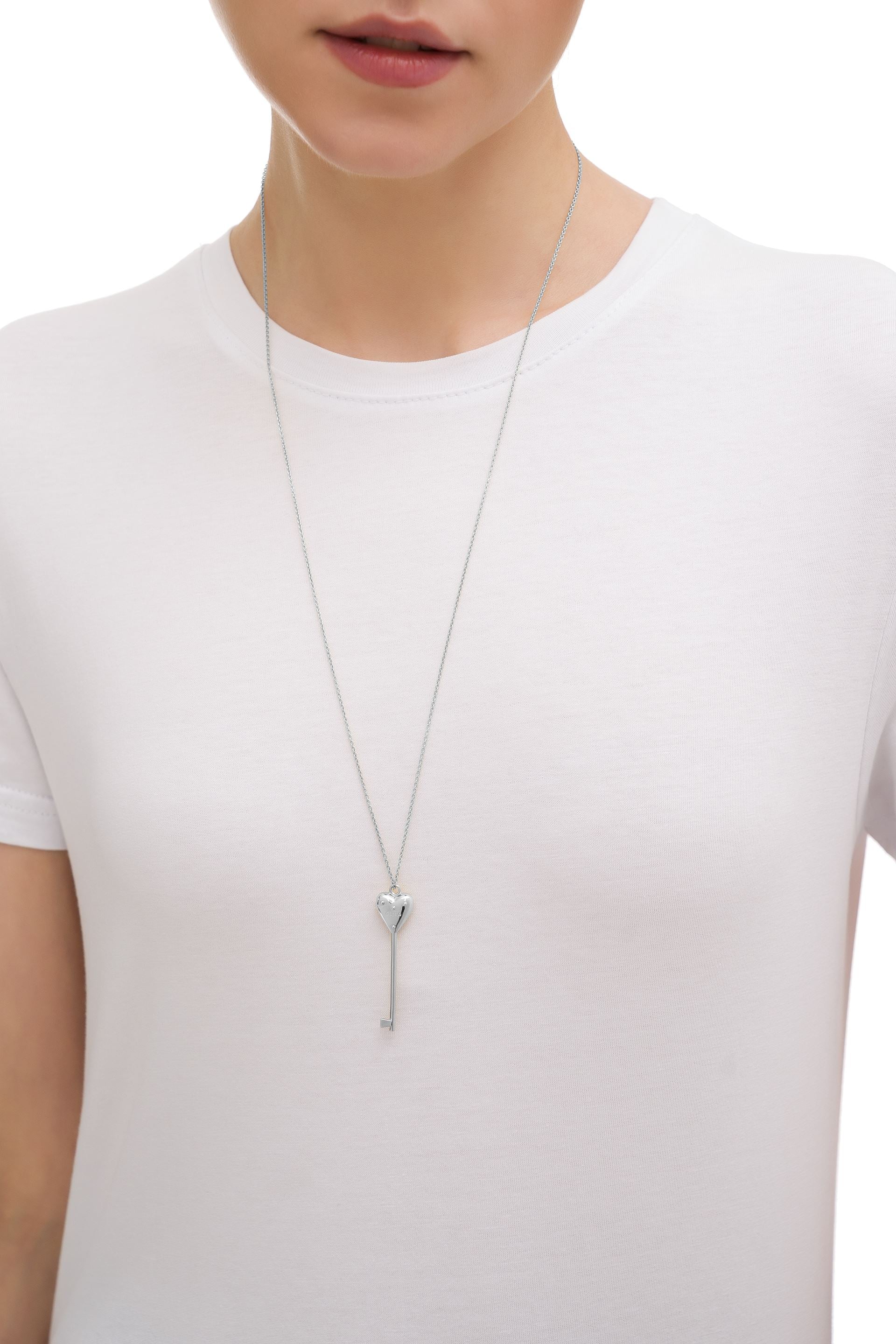 Key to the Heart Silver Pendant - Image 4