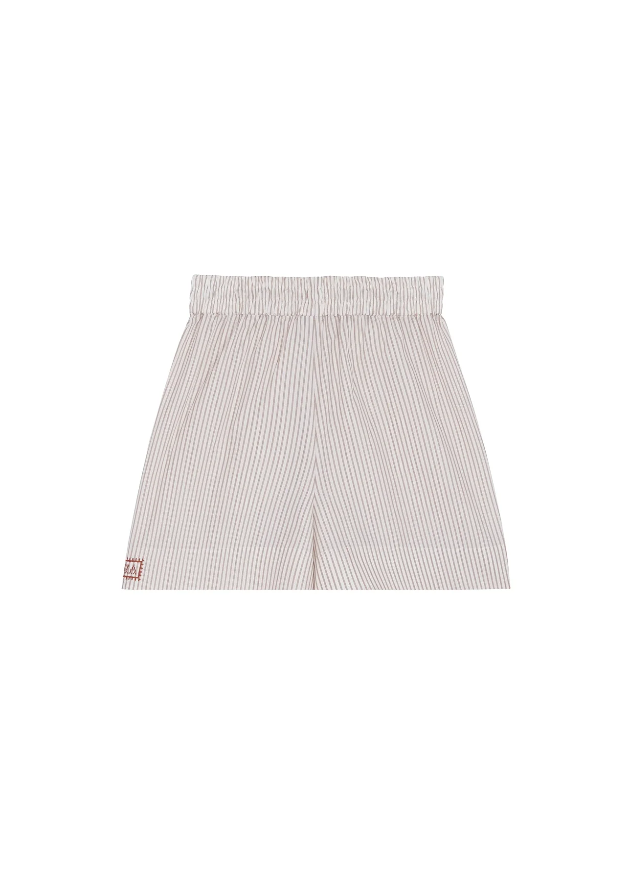 Skirt-Like Striped Shorts
