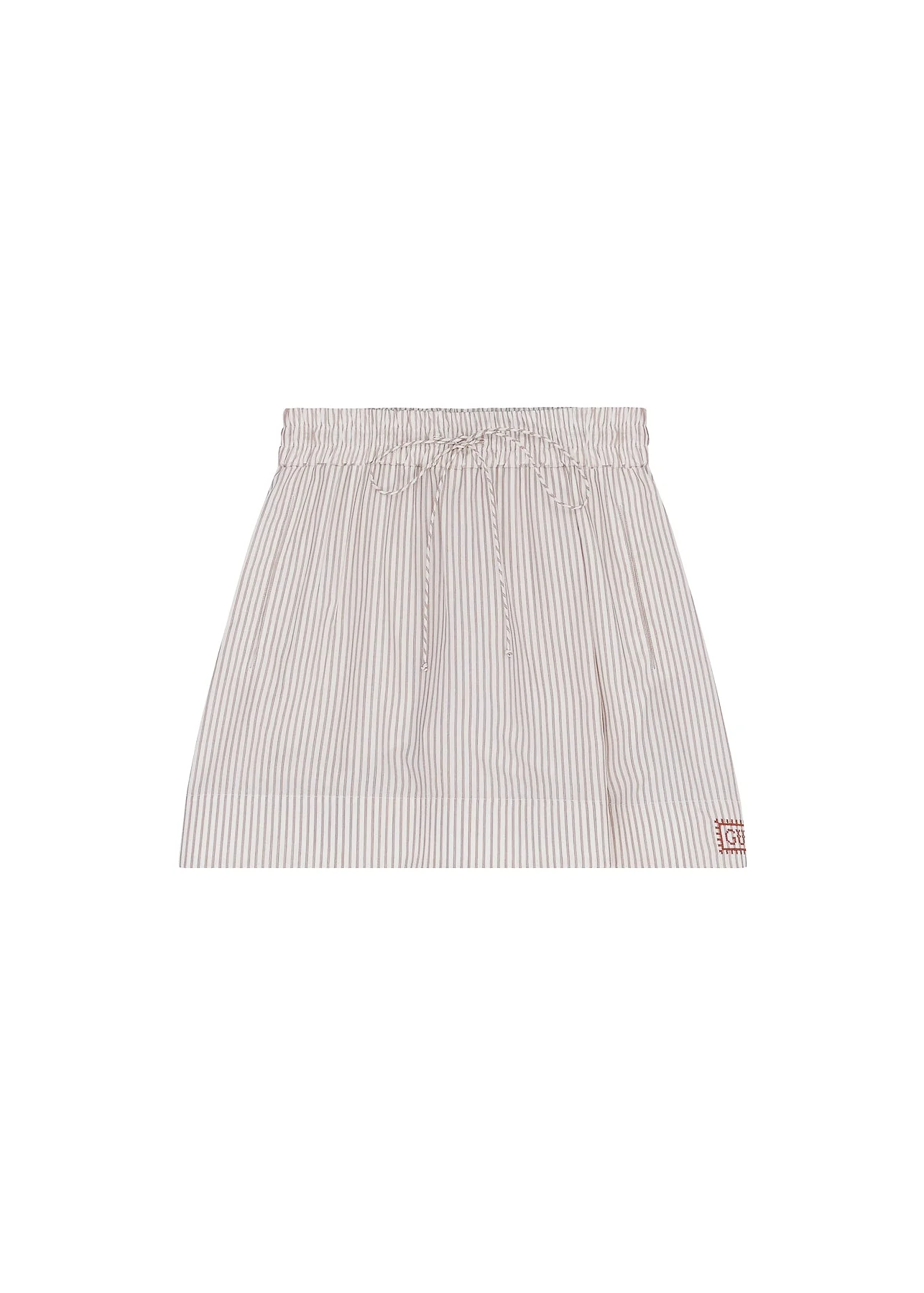 Skirt-Like Striped Shorts - Image 3