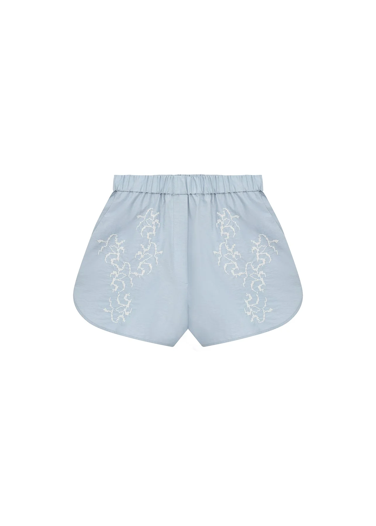 Shorts with Tyn Embroidery