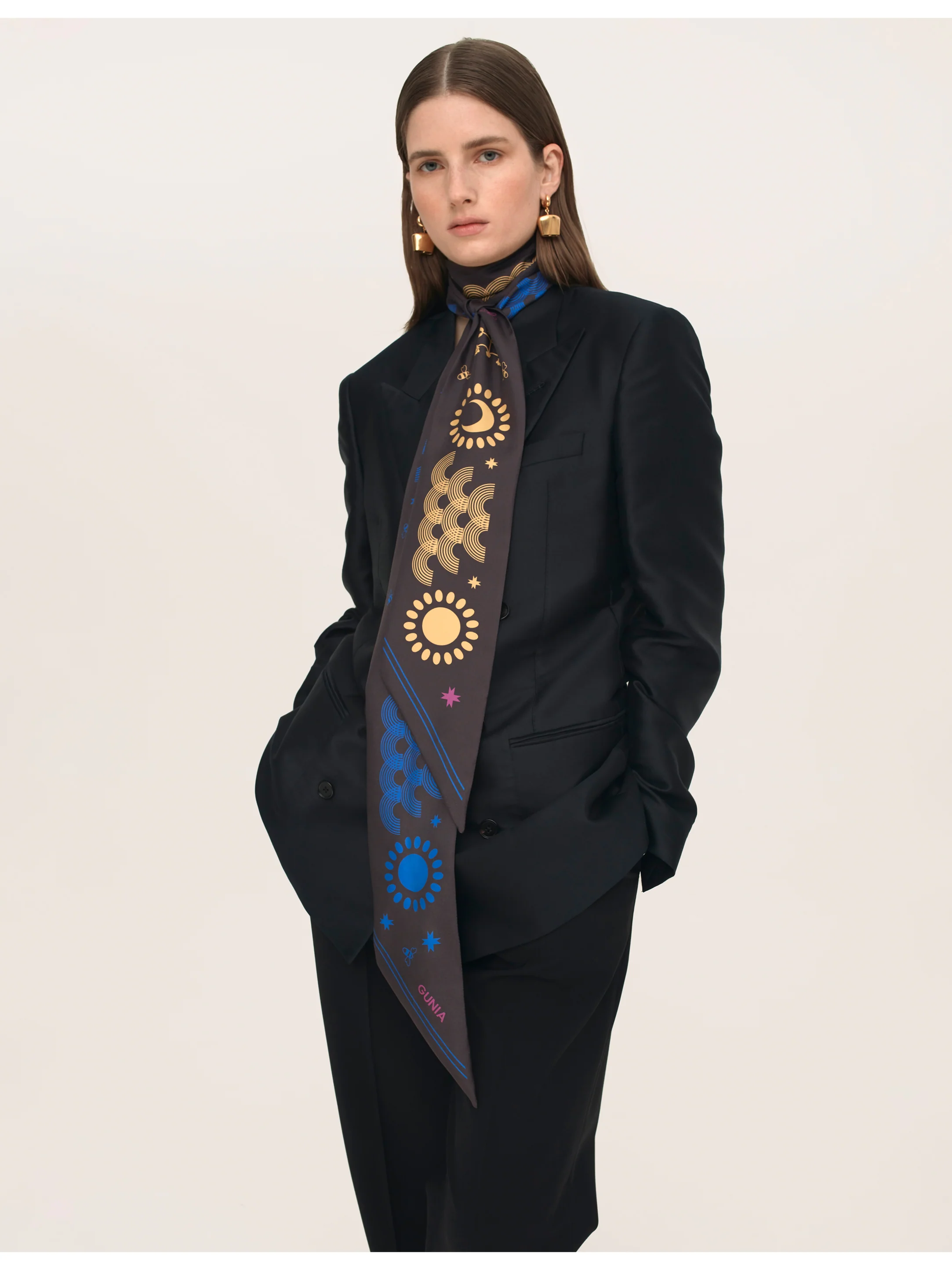 Silk headscarf long - Image 2