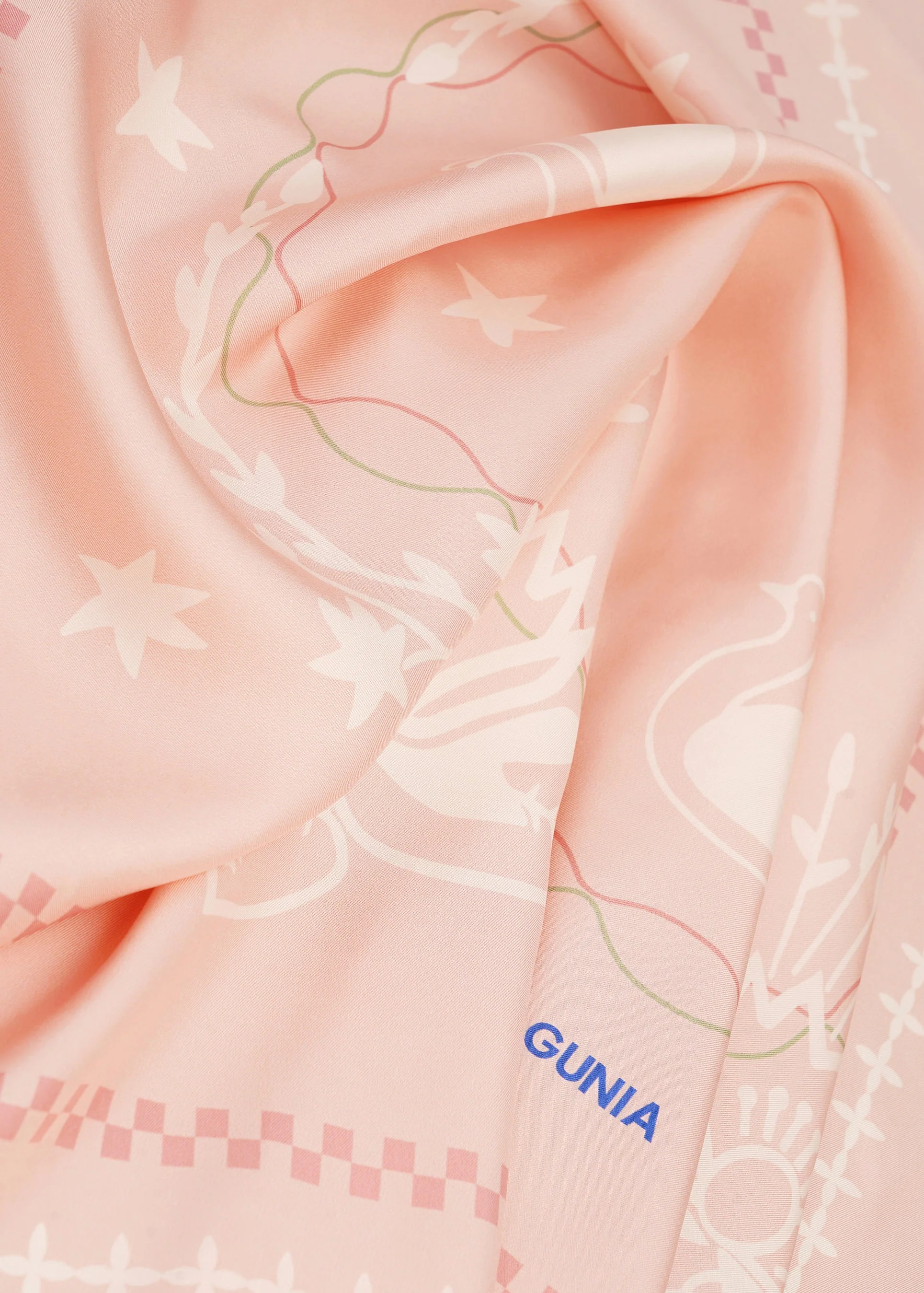 Lybid Silk Headscarf in Pink - Image 2