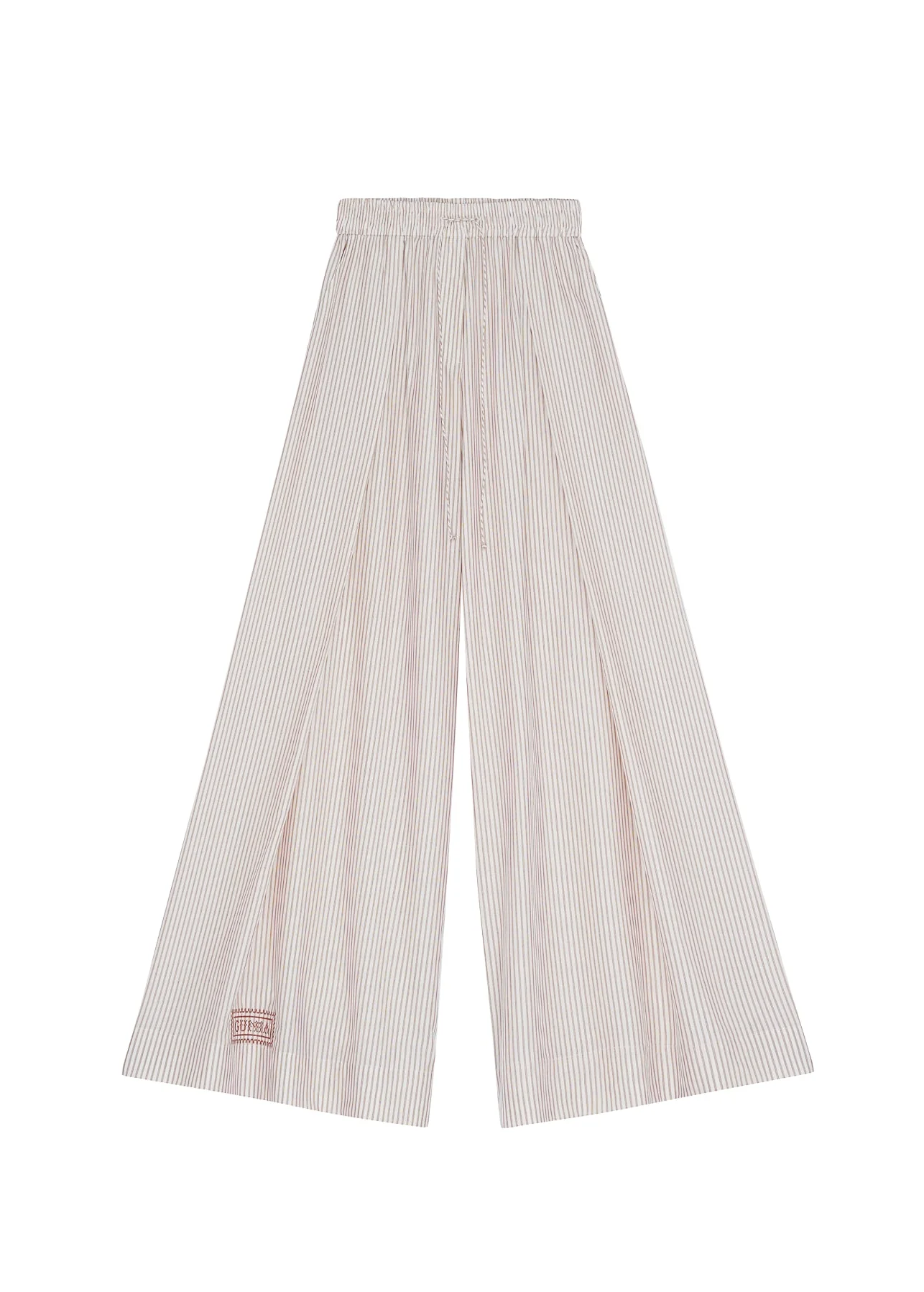 Palazzo Trousers in Light Stripes