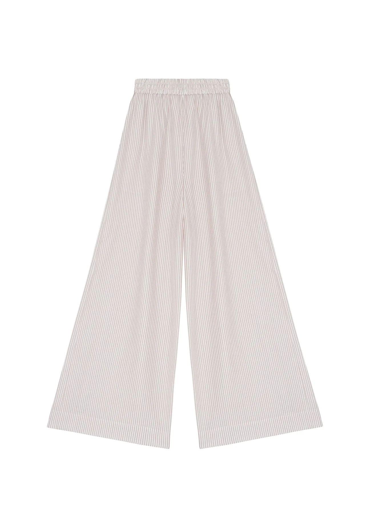Palazzo Trousers in Light Stripes - Image 4