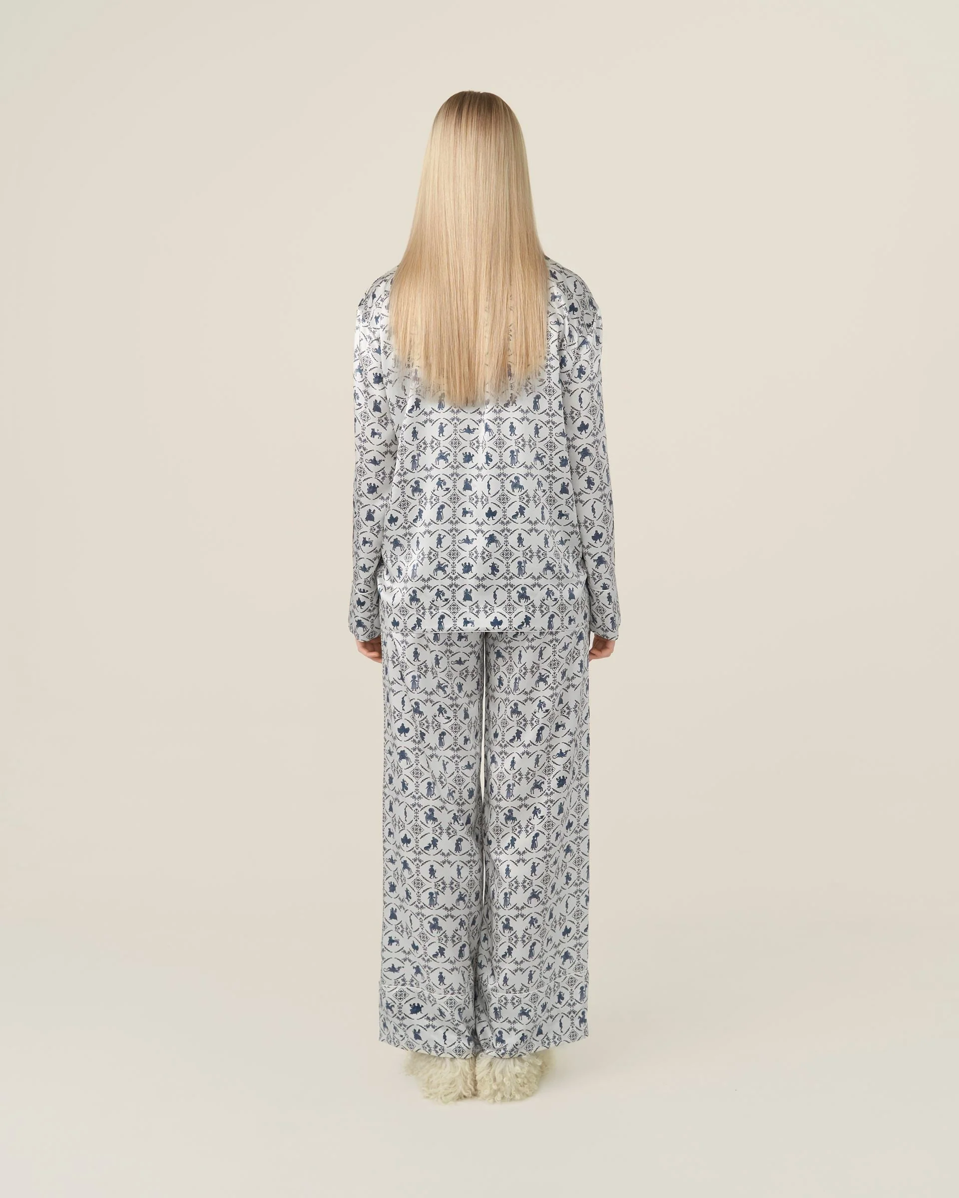Silk Pants Vechornytsi in White - Image 4