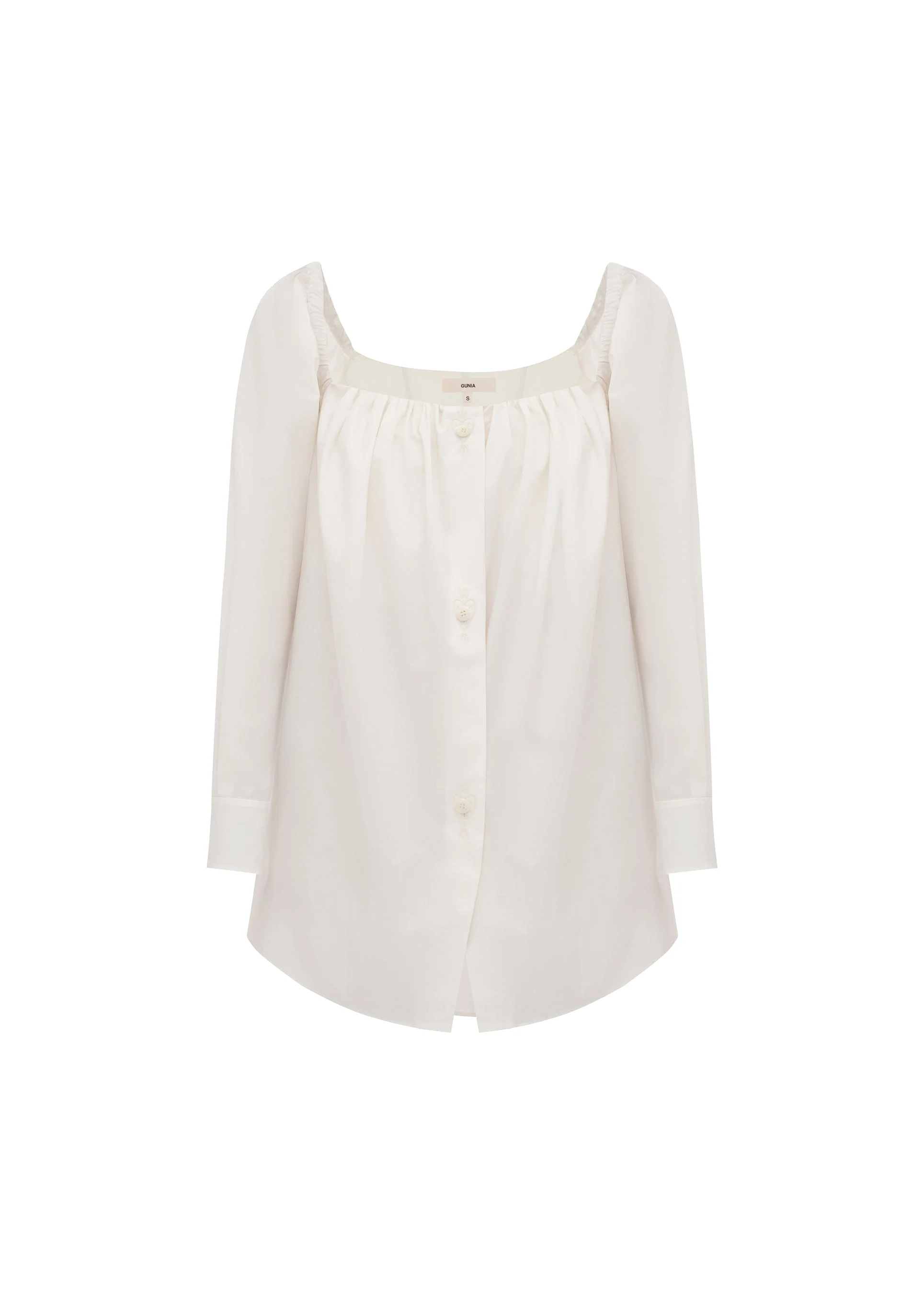 Oryslava Embroidered Shirt in Milk
