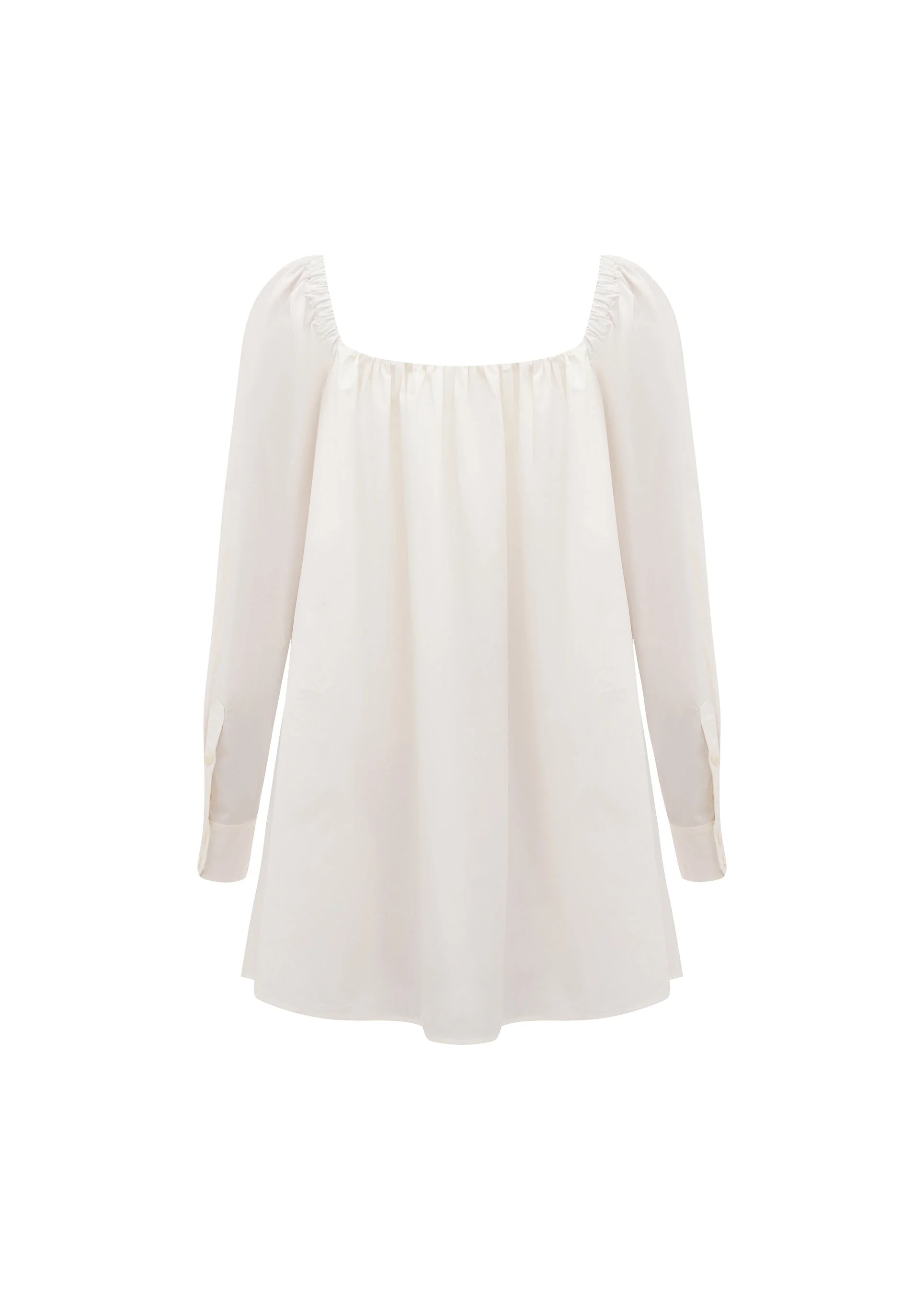 Oryslava Embroidered Shirt in Milk - Image 2