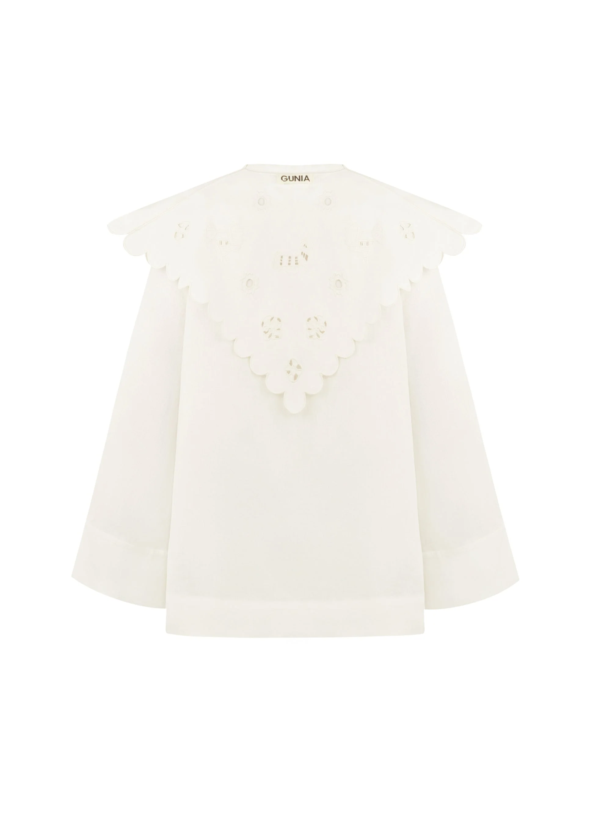 Severyna Shirt with Embroidered Collar - Image 3