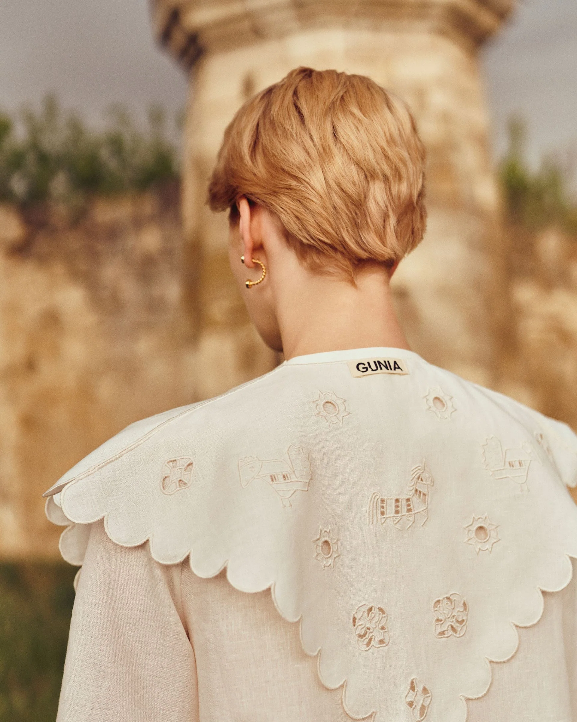 Severyna Shirt with Embroidered Collar - Image 6