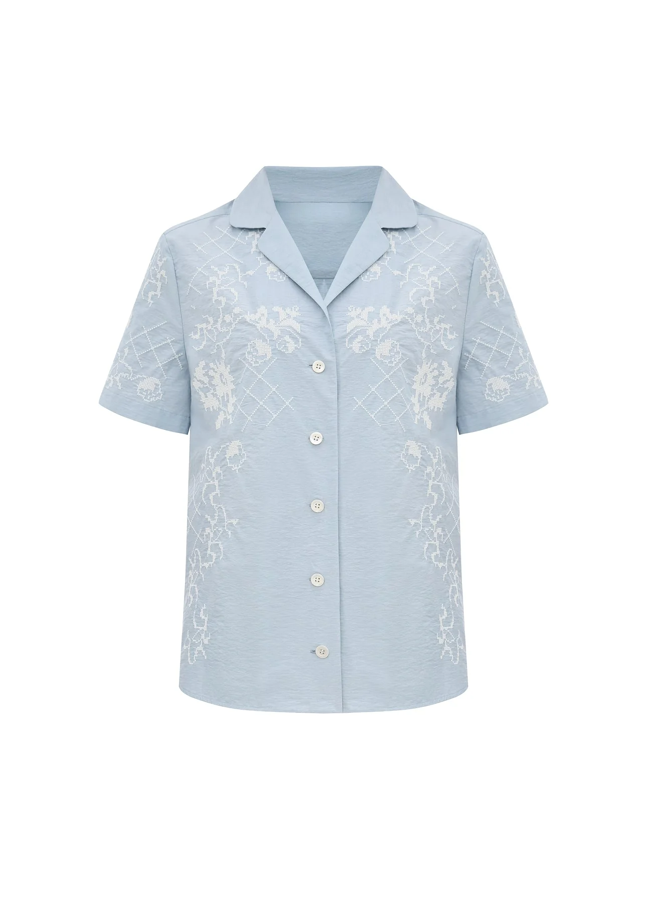Shirt with Tyn Embroidery