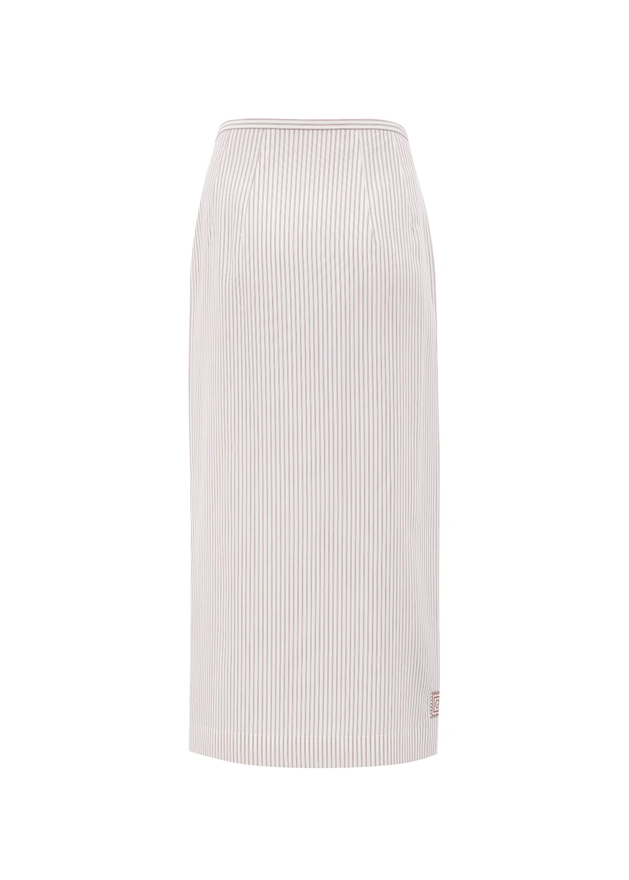 Striped Wrap Skirt - Image 4