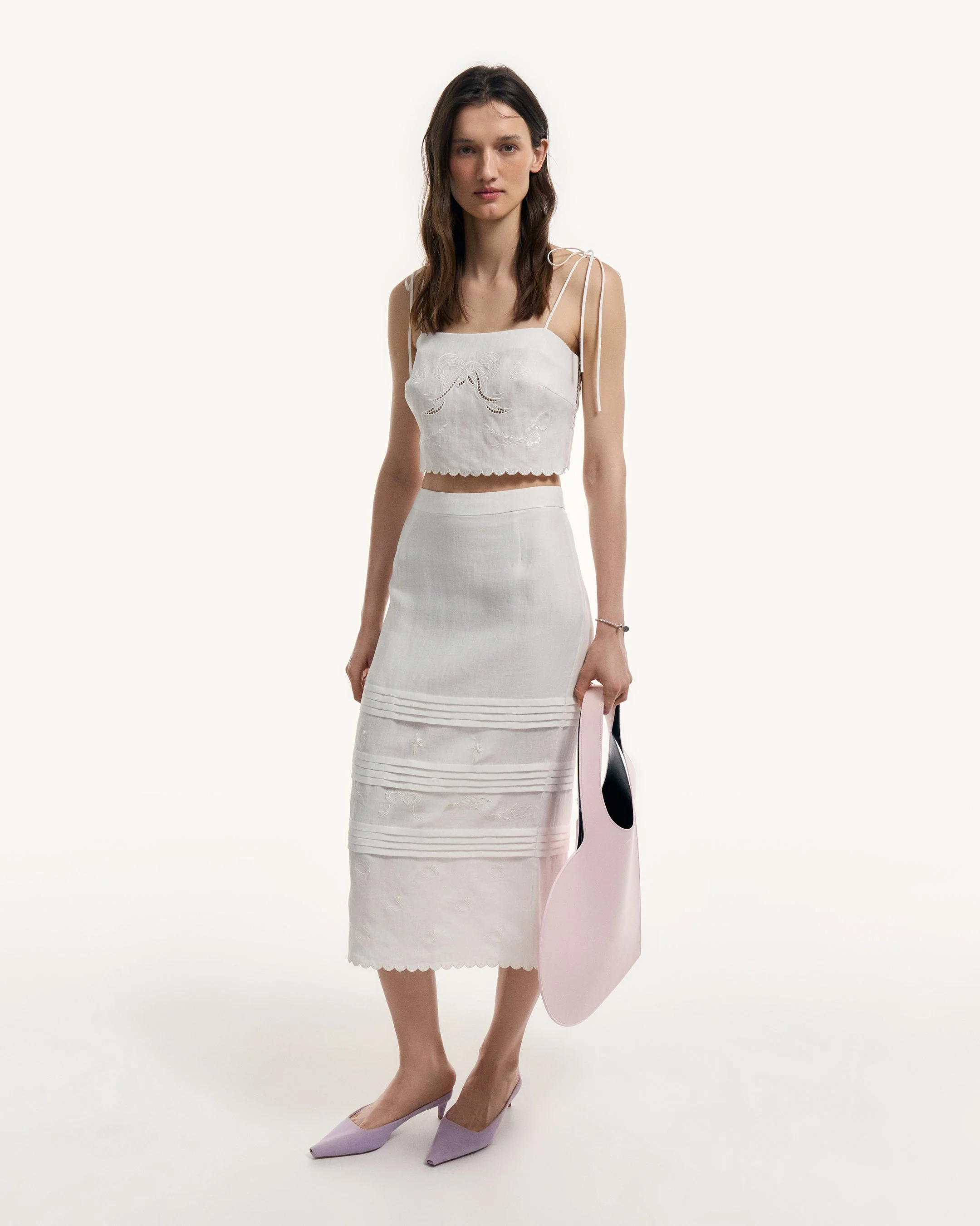 Vilena Skirt in Milk - Image 4