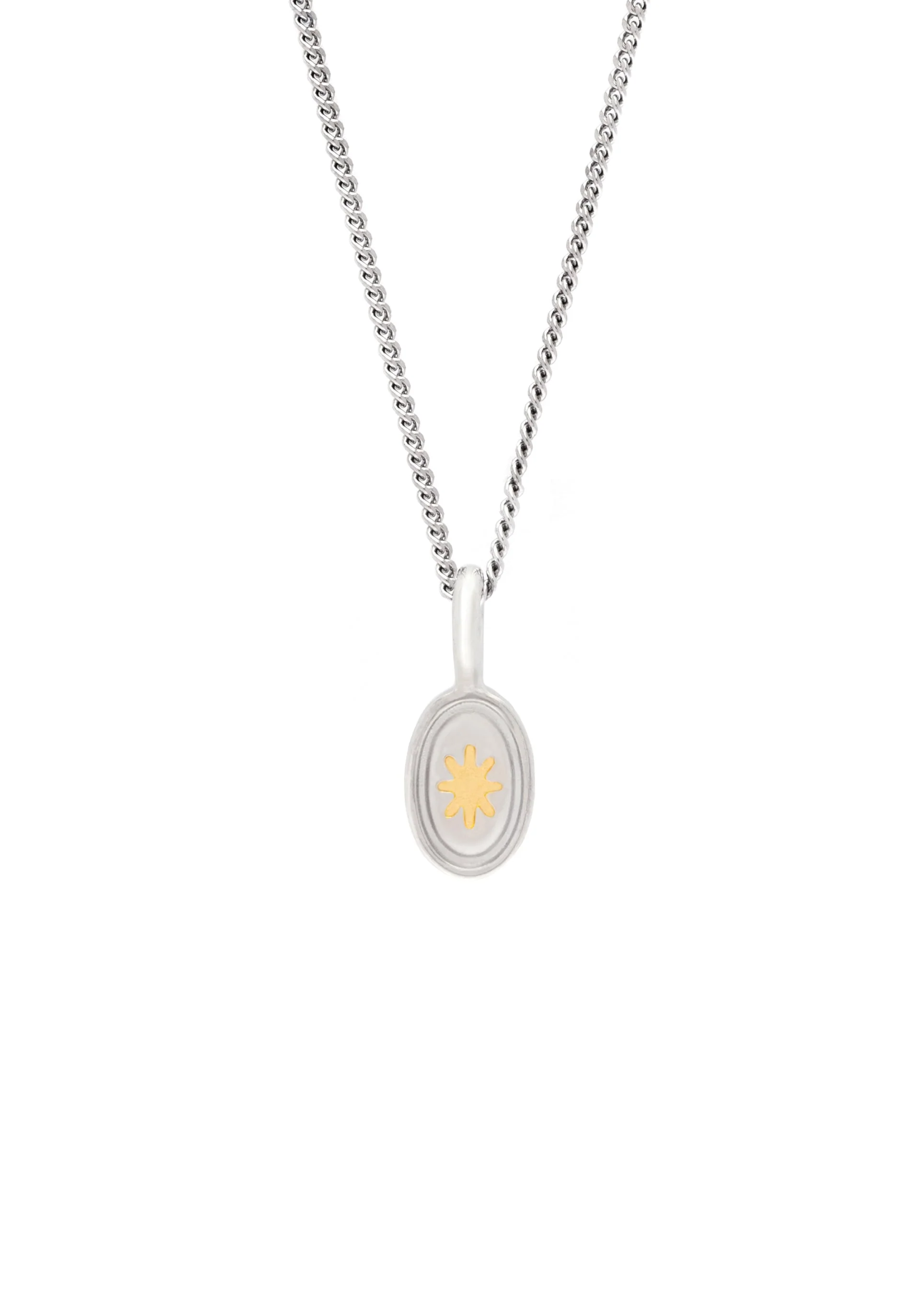 Silver Necklace with a Heart and Pendants - Image 4
