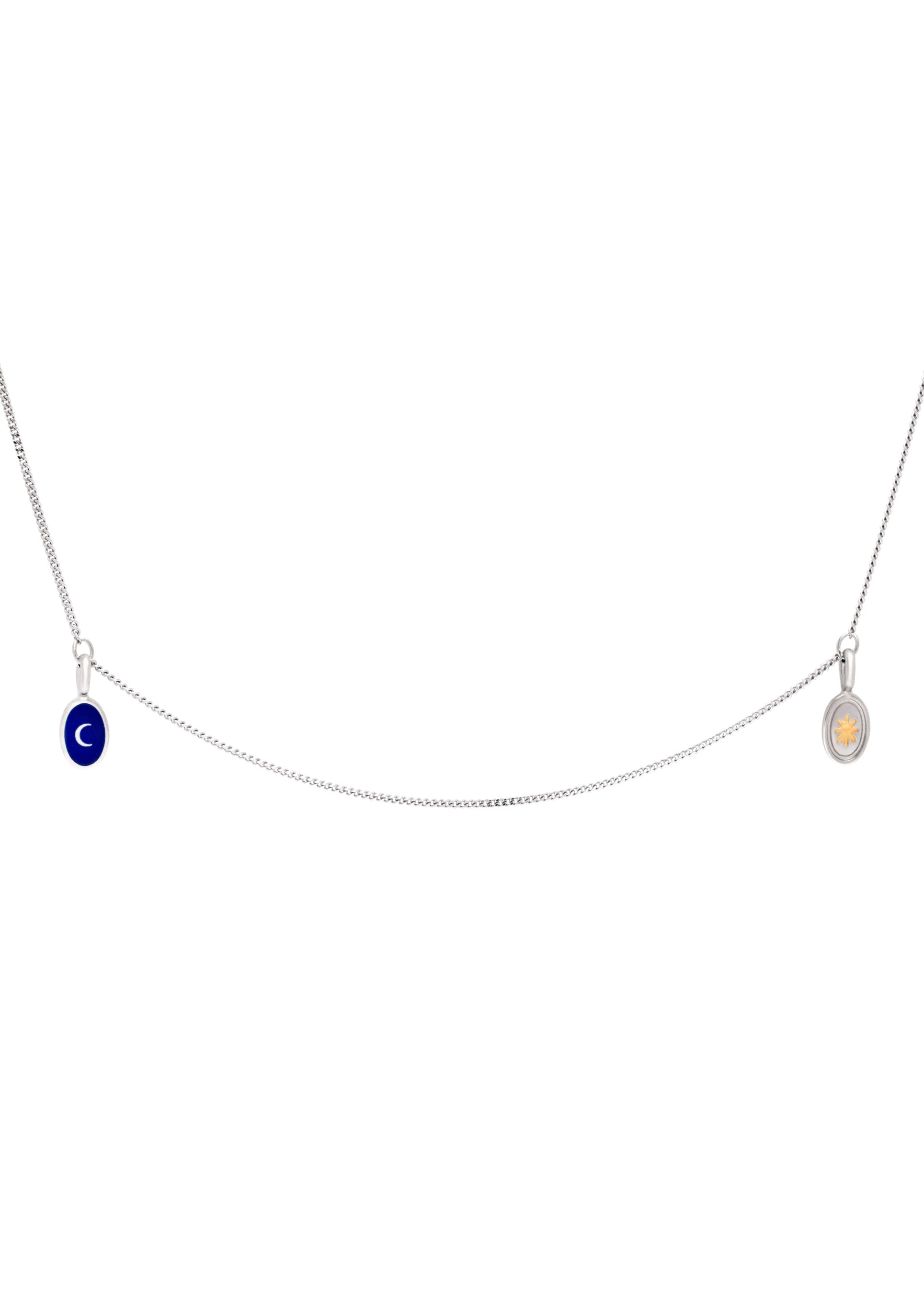 Silver pendants with a star and moon - Image 2