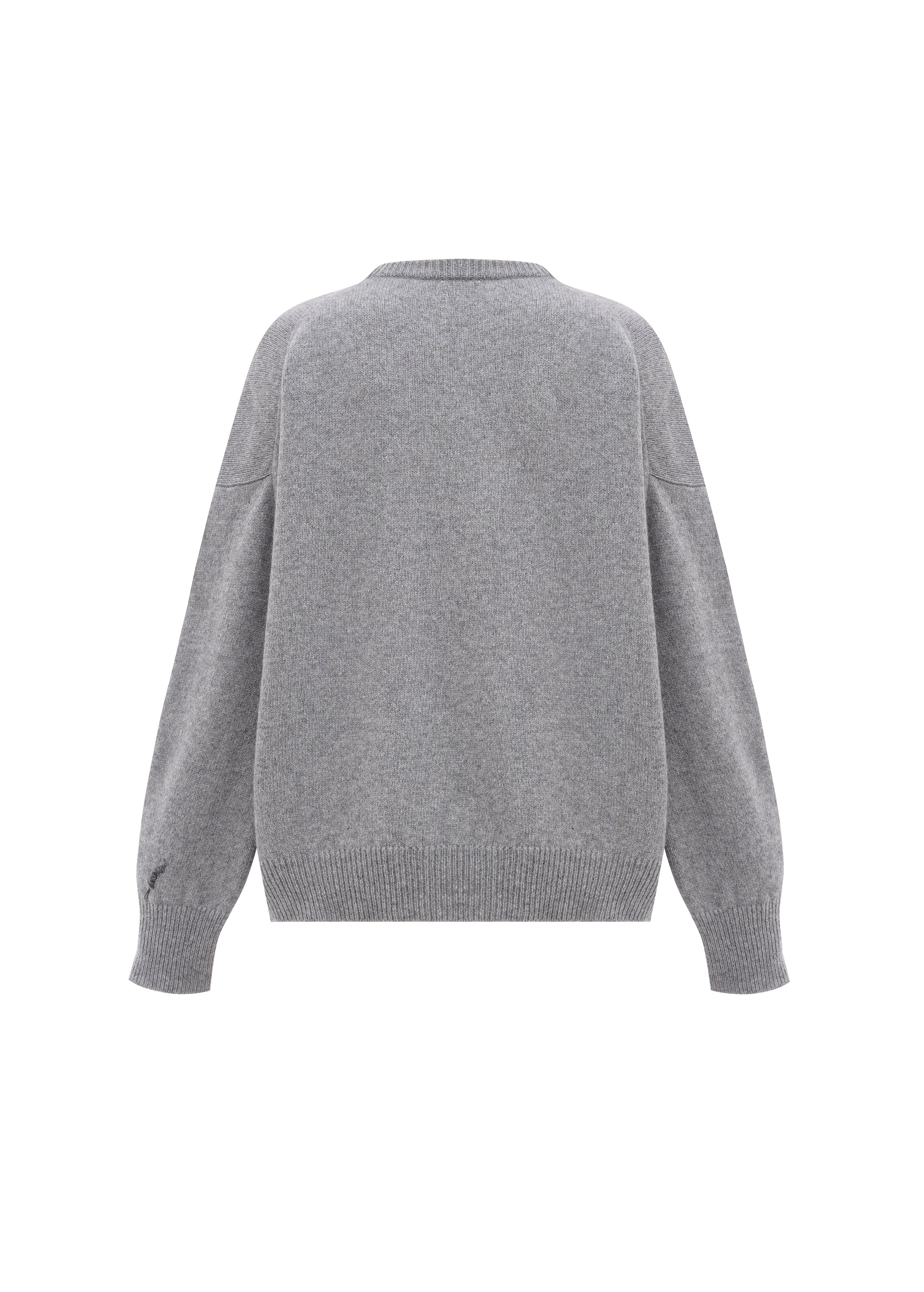 Sweater with Angel in Grey - Image 3
