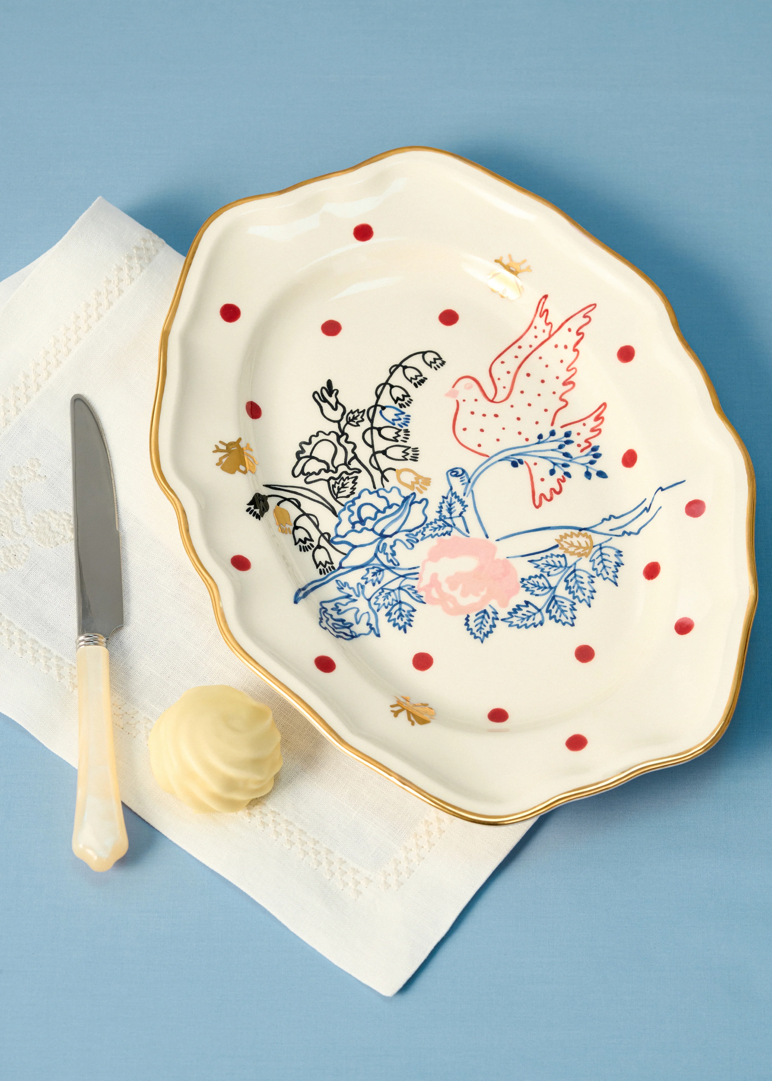 Dove Ornate Plate - Image 2