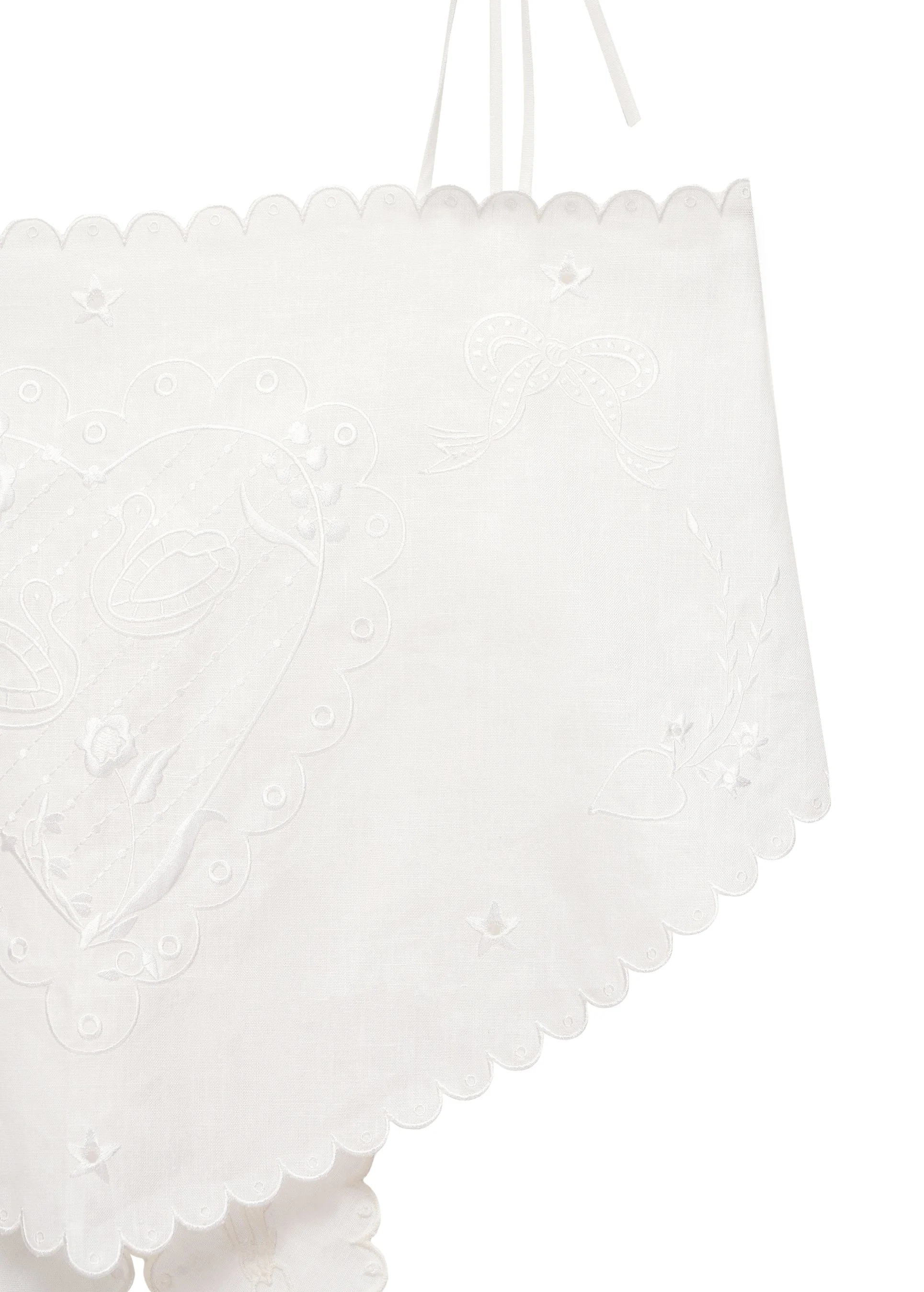 Lybid Scarf Top in Cream - Image 3