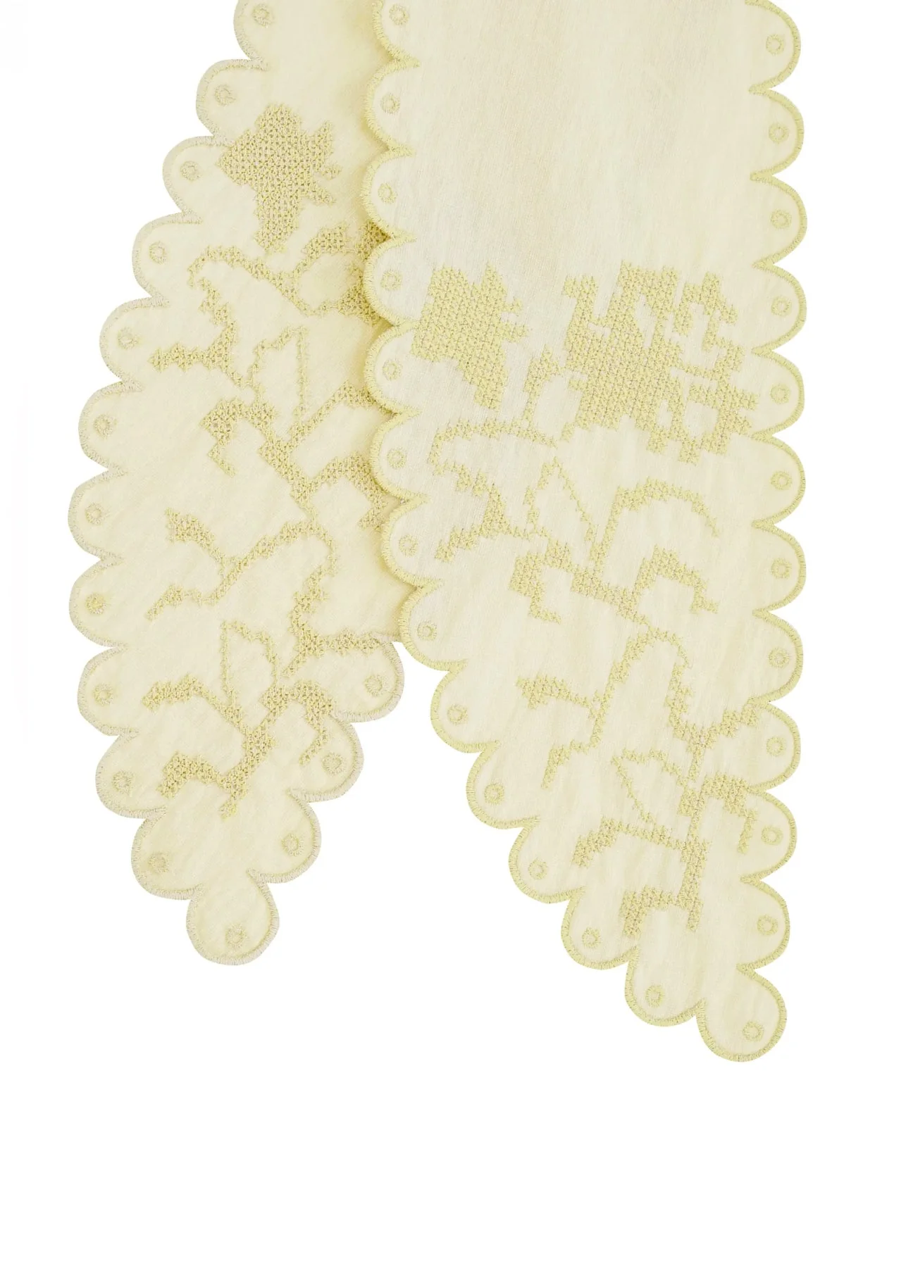 Bandana Top with Tyn Embroidery in yellow - Image 3