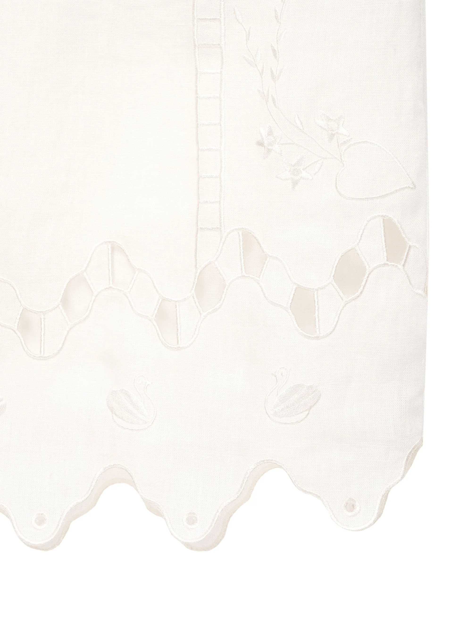 Yasna Embroidered Skirt in Milk - Image 3