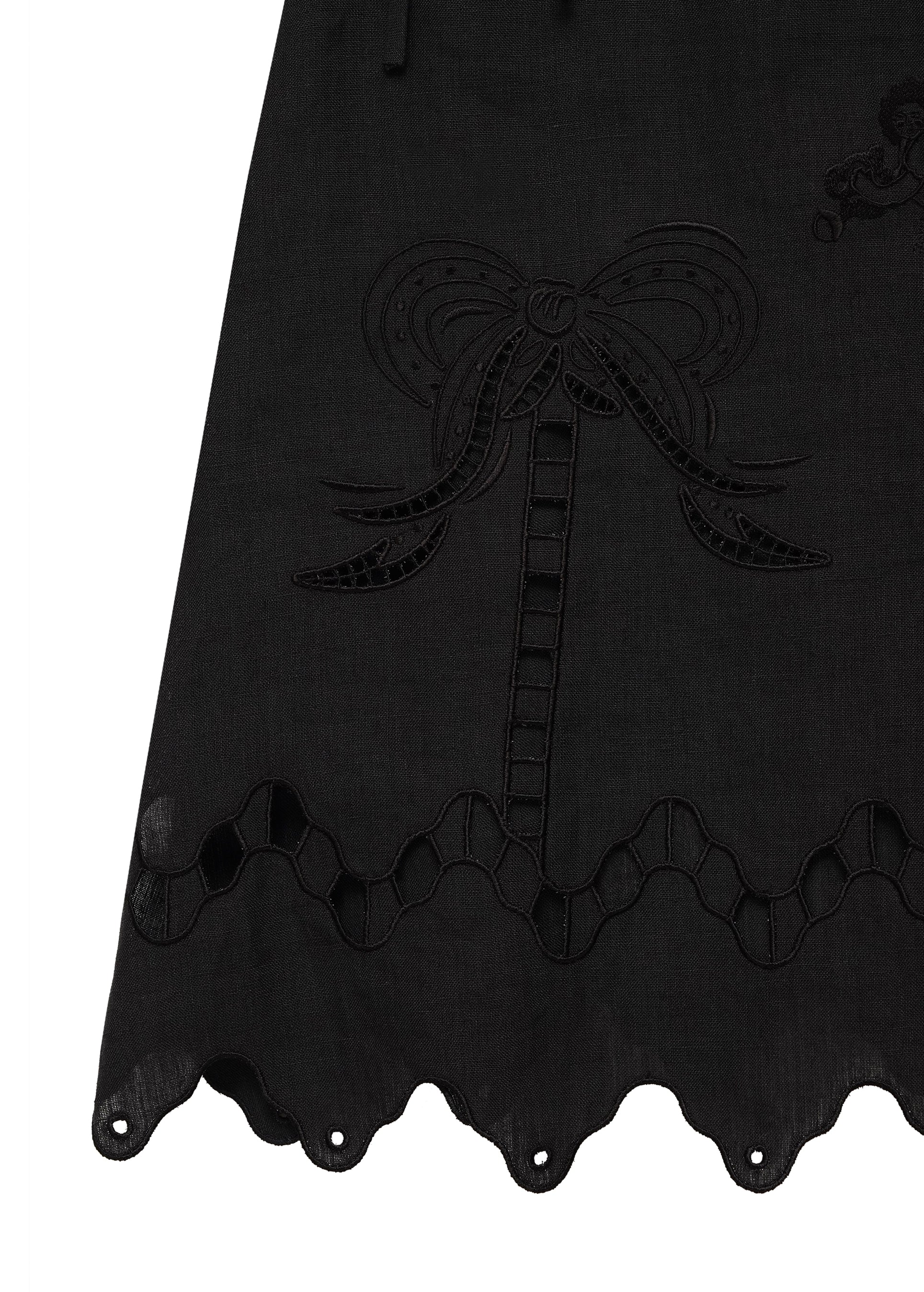 Yasna Embroidered Top in Black - Image 3