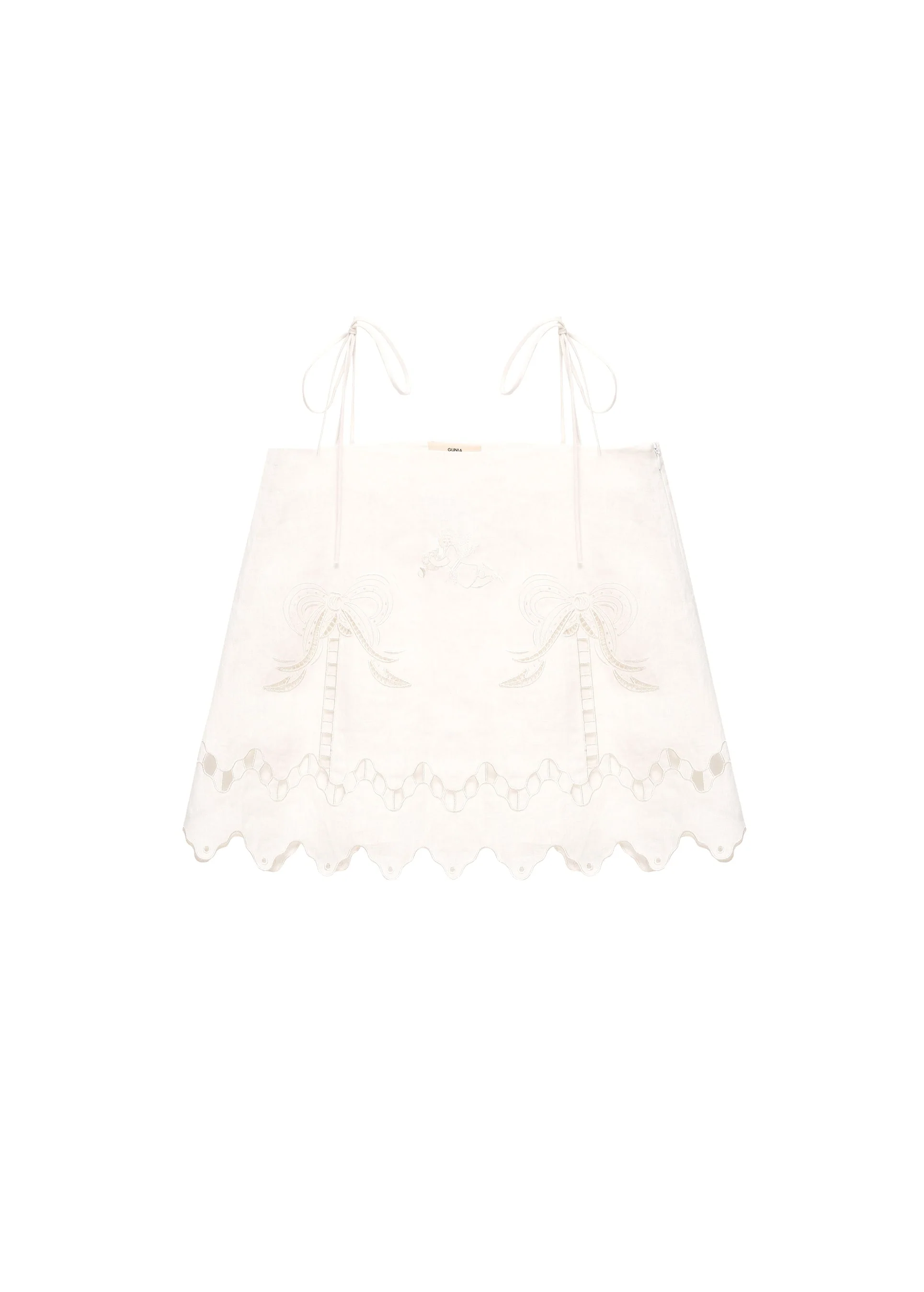 Yasna Embroidered Top in Milk